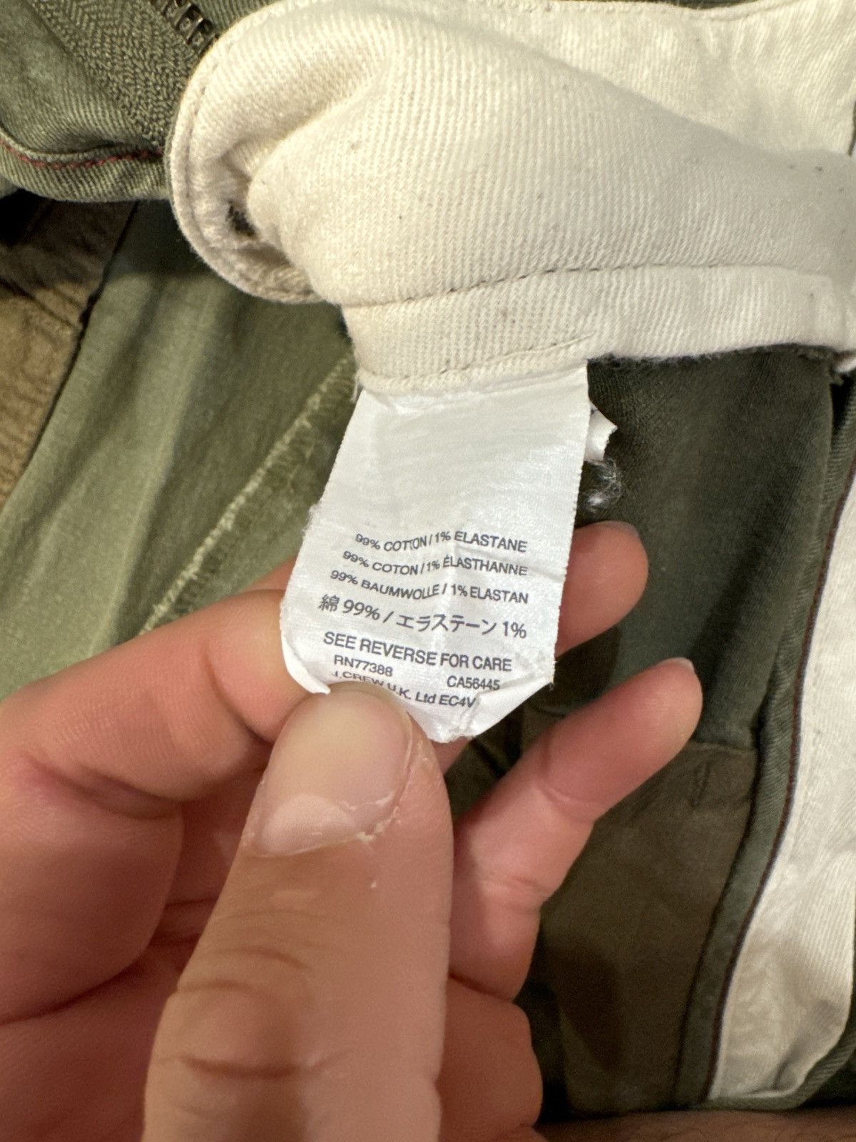 J.Crew Stretch Chino 770 in olive green Size US 34 / EU 50 - 3 Thumbnail