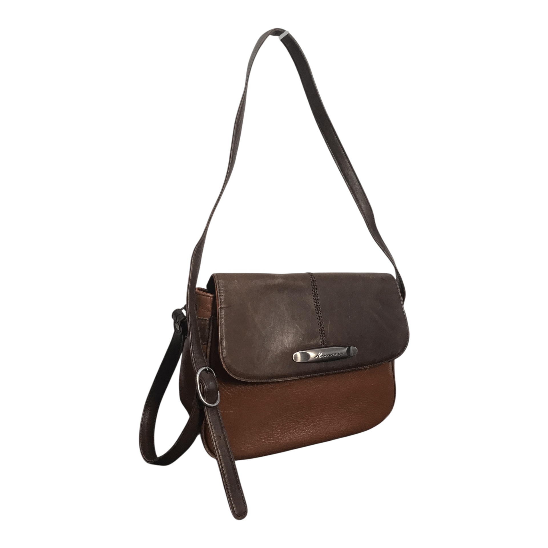 Kansai Yamamoto Kansai Leather Brown Sling Bag Size ONE SIZE - 4 Thumbnail