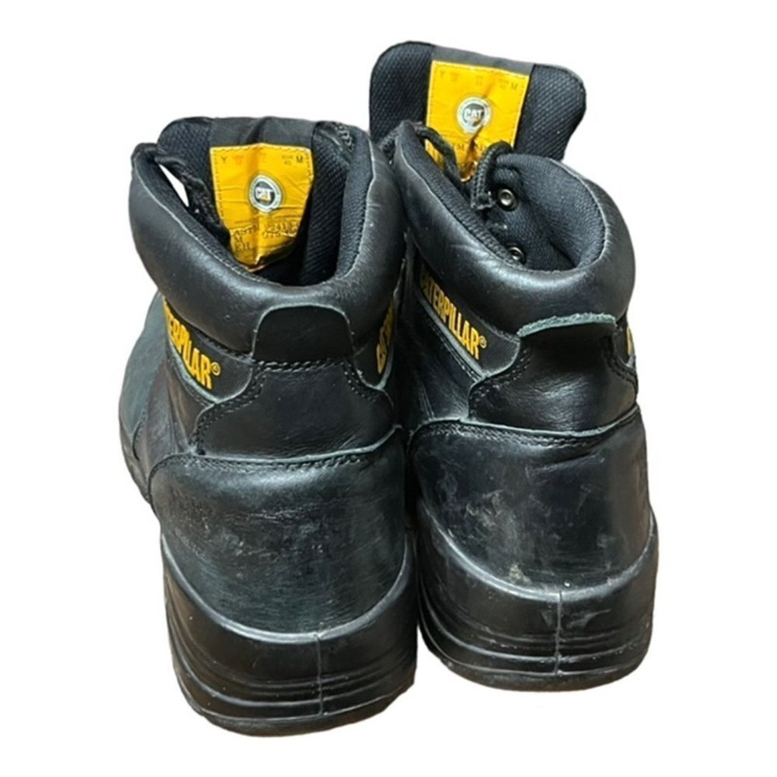 Caterpillar Caterpillar Boots Men's 12 Composite Toe Workwear Black Size US 12 / EU 45 - 4 Thumbnail