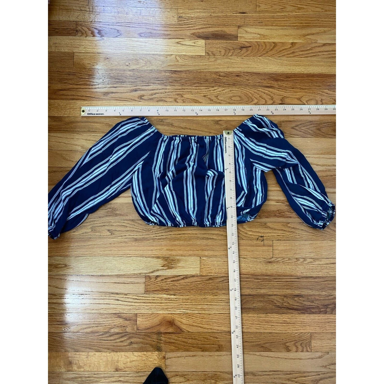 Other Show Me Your Mumu Navy White Stripe Off Shoulder Crop Top M Size M / US 6-8 / IT 42-44 - 7 Thumbnail