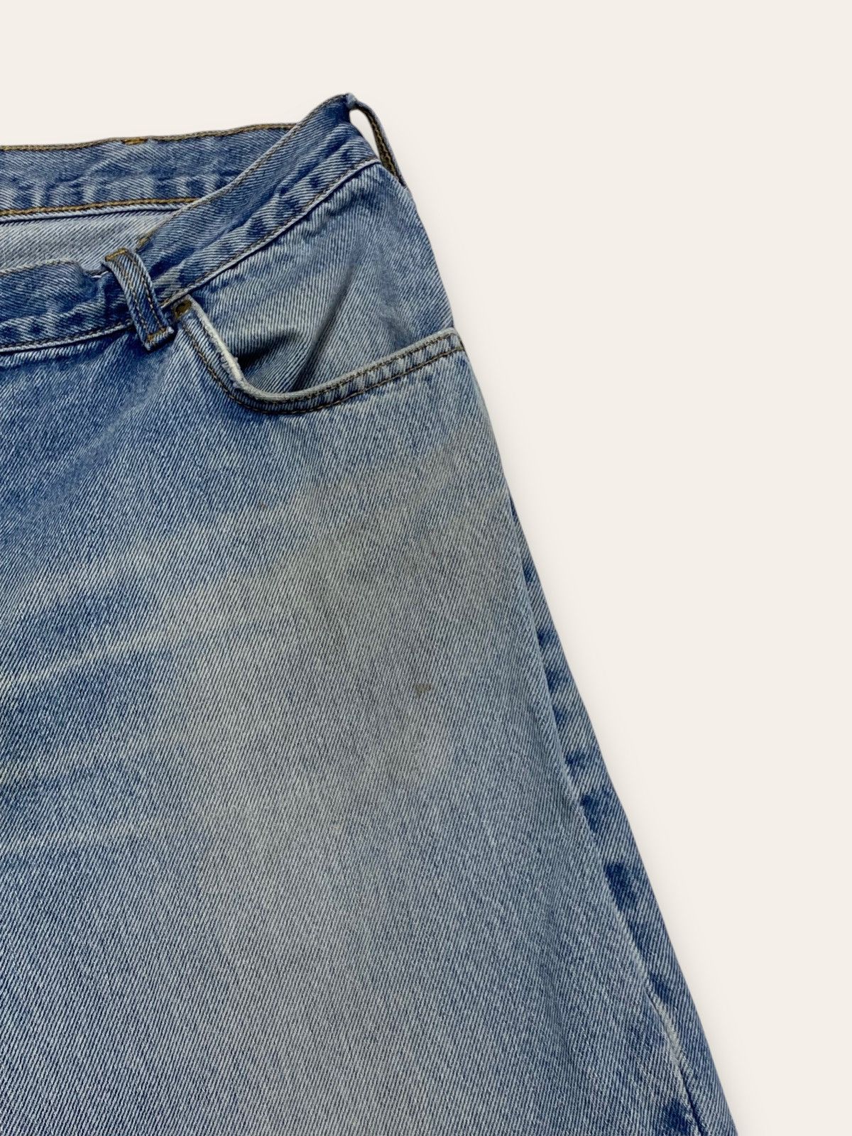 Jean Vintage LEE Light Washed Denim Jeans Wide Baggy Size US 36 / EU 52 - 15 Thumbnail