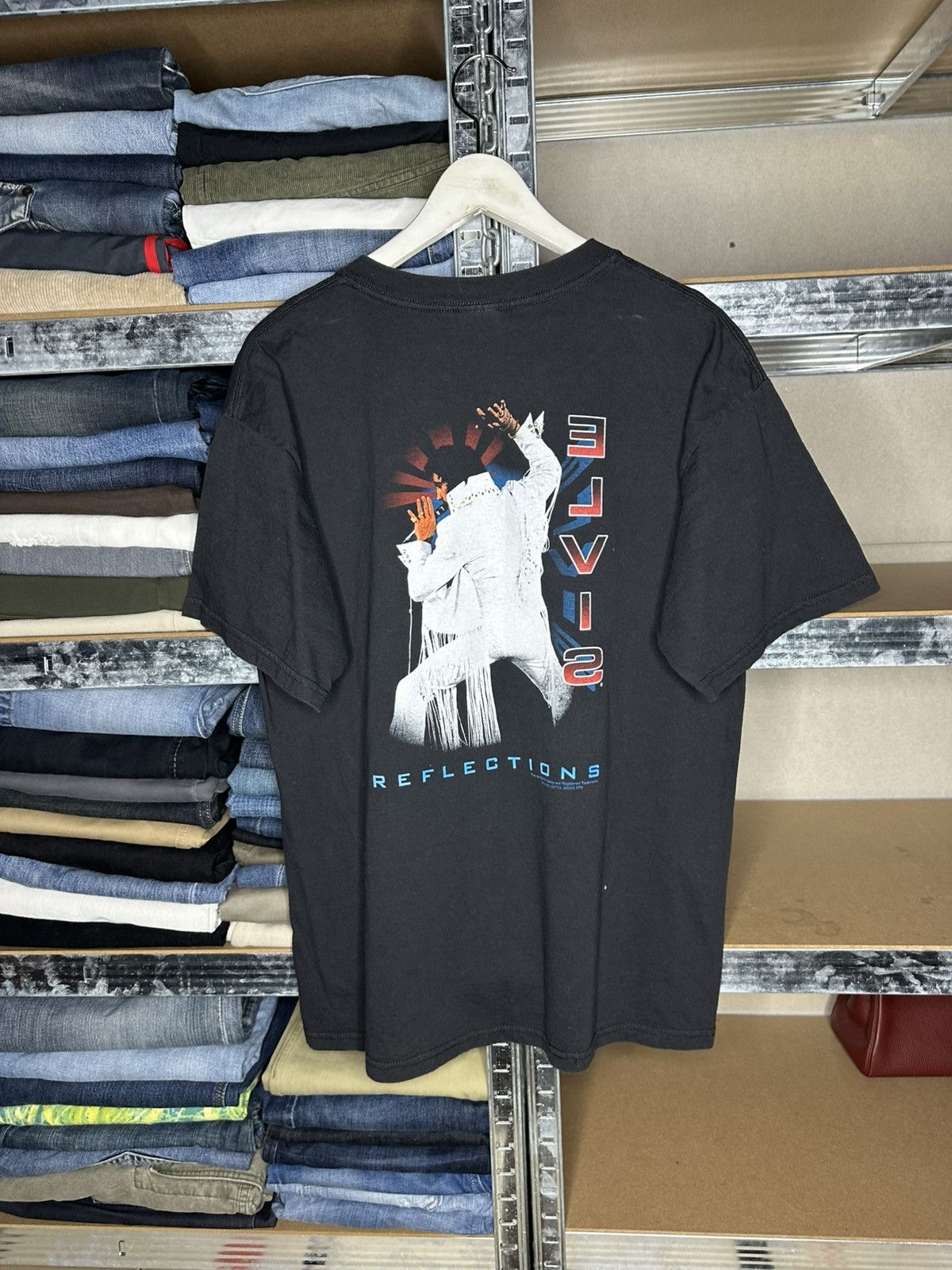 Gildan Vintage 2002 Elvis Presley Reflections Double Sided T-Shirt Size US L / EU 52-54 / 3 - 2 Thumbnail