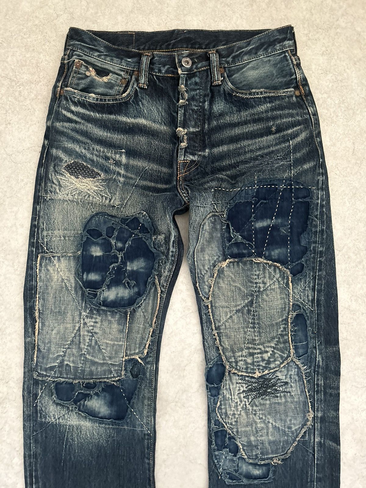Kapital × Kapital Kountry Kapital Kountry Boro salvage jeans Size US 30 / EU 46 - 2 Thumbnail