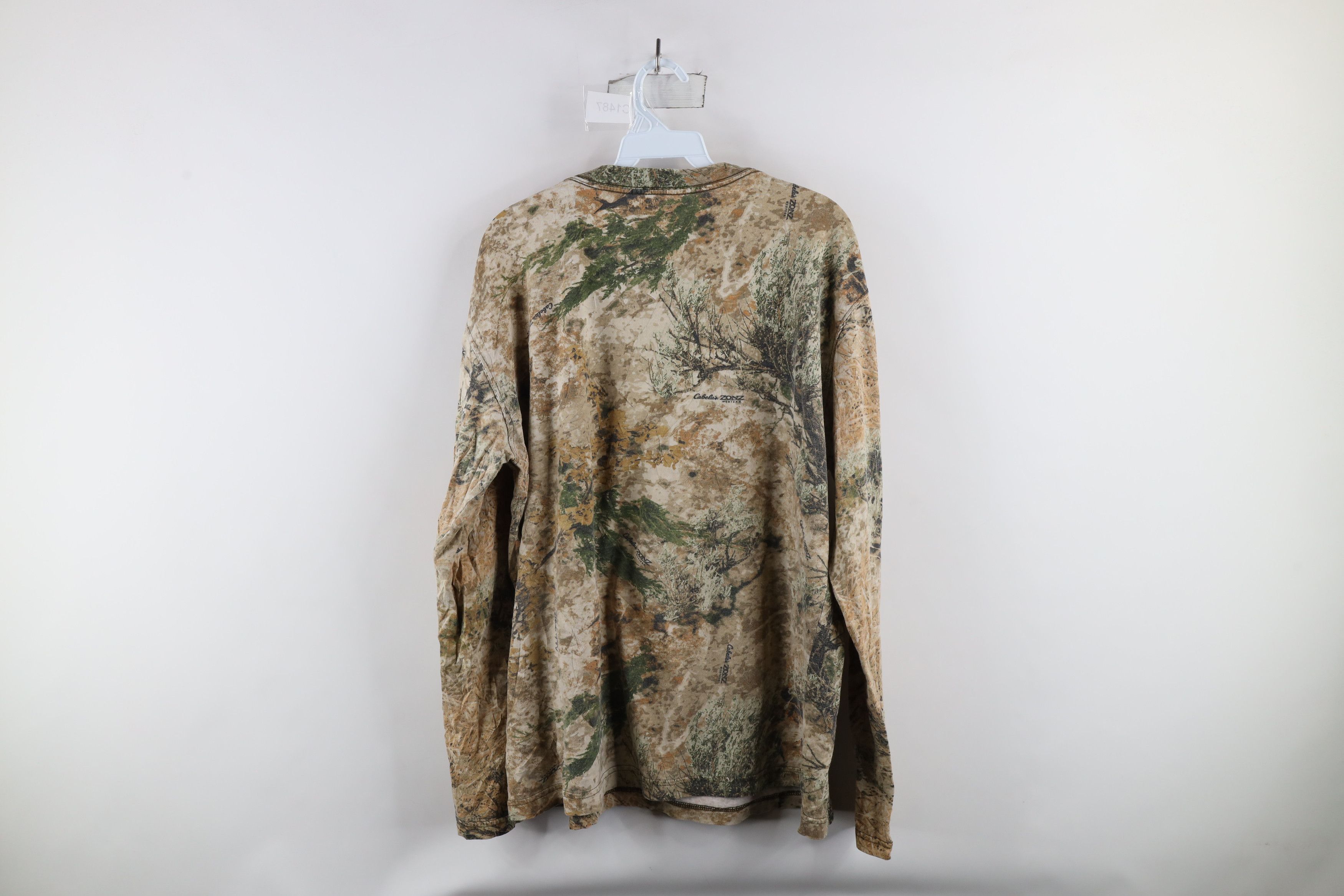 Cabelas × Vintage Vintage Cabelas Faded Camouflage Long Sleeve T-Shirt Cotton Size US XL / EU 56 / 4 - 7 Thumbnail