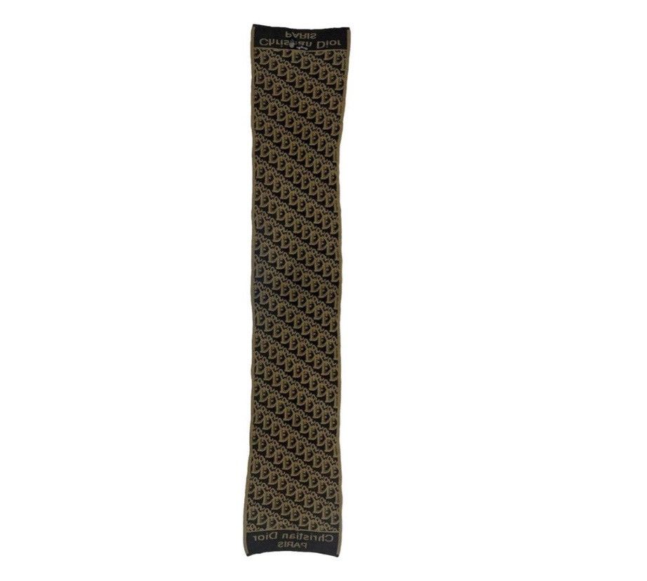 Christian Dior Monsieur Authentic Christian Dior Monogram Wool Scarf Size ONE SIZE - 4 Thumbnail
