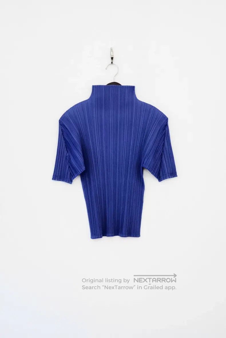 Issey Miyake Issey Miyake Right Angle Shoulder Pleated Vintage Top Size L / US 10 / IT 46 - 1 Thumbnail