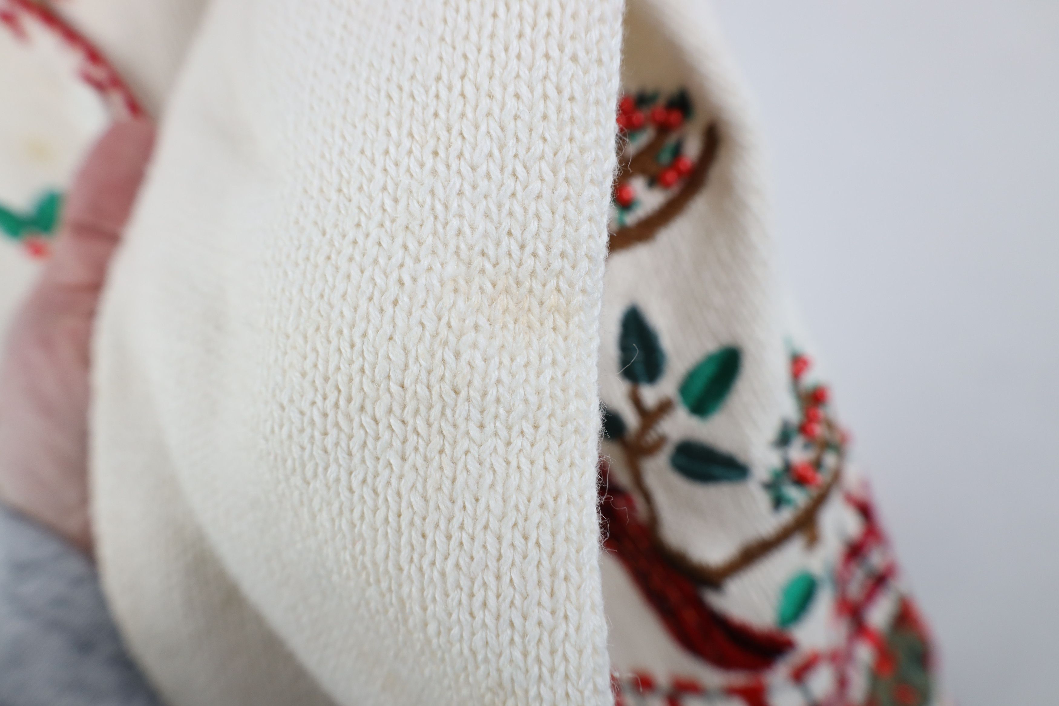 Vintage Vintage 90s Y2K Babydoll Nature Cardinal Bird Flower Sweater Size M / US 6-8 / IT 42-44 - 14 Thumbnail