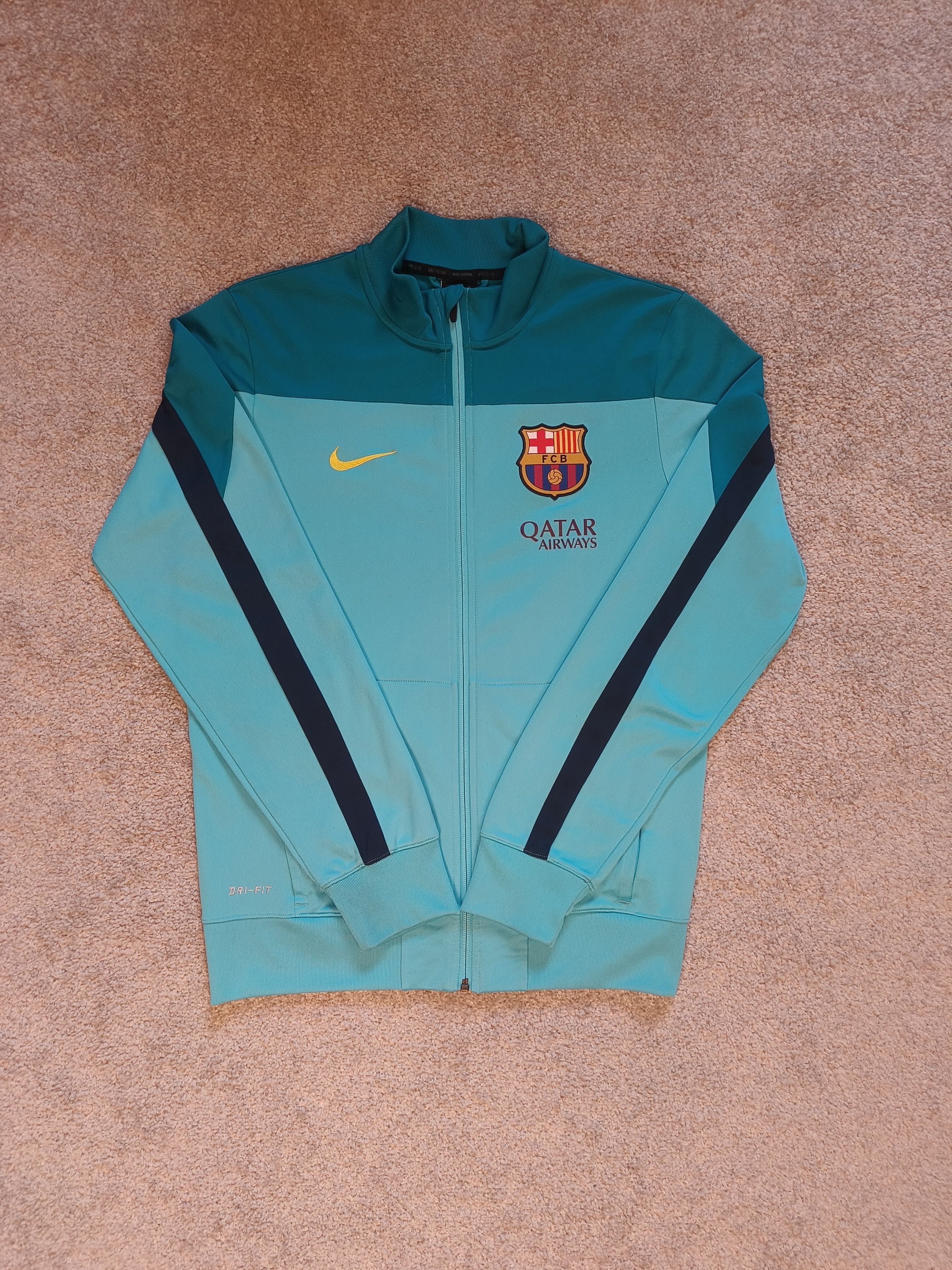 Nike Nike FC Barcelona Squad Sideline Track Jacket 2014-15 Size US S / EU 44-46 / 1 - 1 Thumbnail