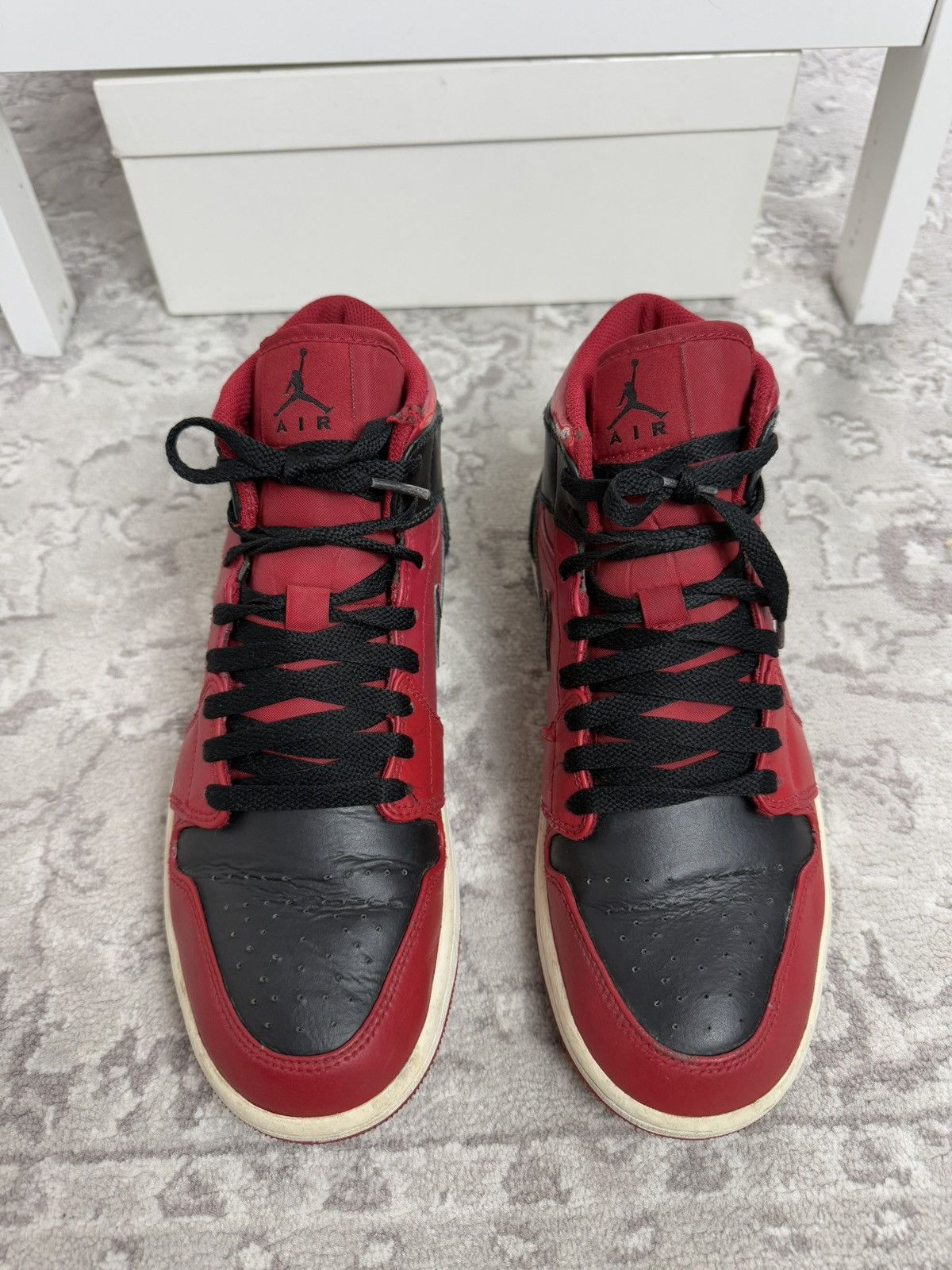 Jordan Brand × Nike Nike Jordan mid Reverse bred US9.5 streetwear basketball y2k Size US 9.5 / EU 42-43 - 8 Thumbnail