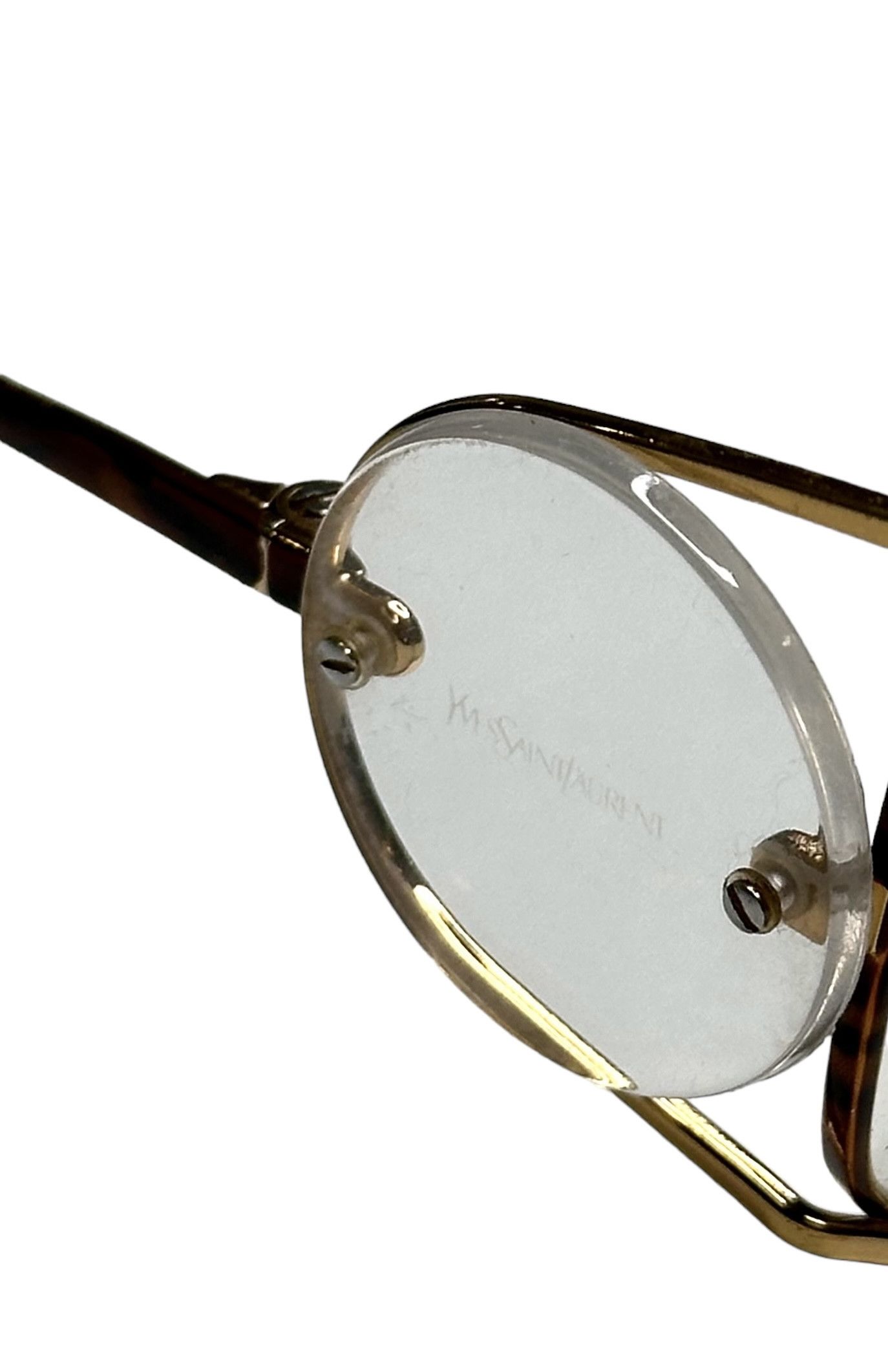 Yves Saint Laurent 80’s YSL Side Lenses Round Vintage Sunglasses Size ONE SIZE - 3 Thumbnail