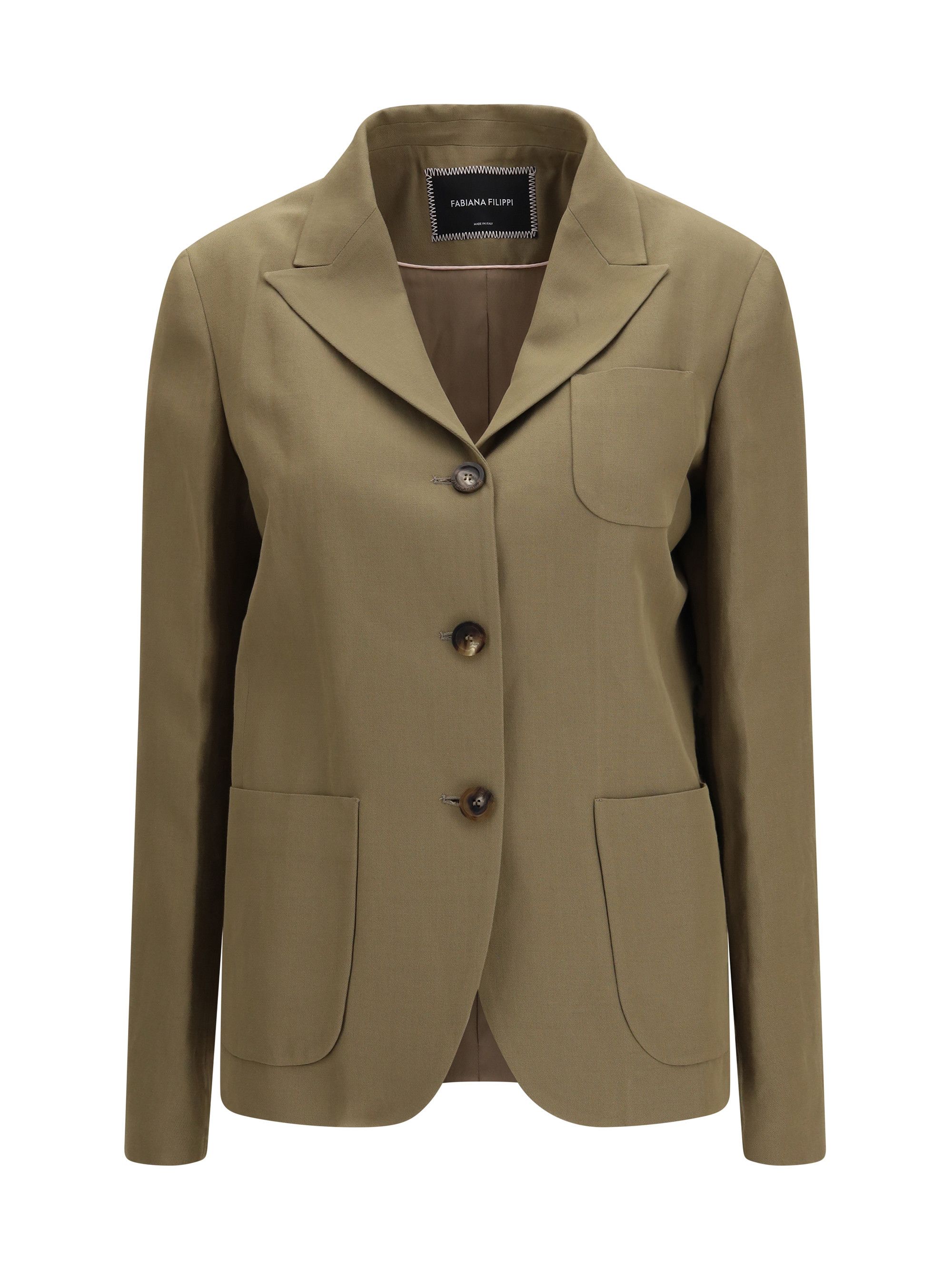 Fabiana Filippi Pocket Blazer Size L / US 10 / IT 46 - 1 Thumbnail