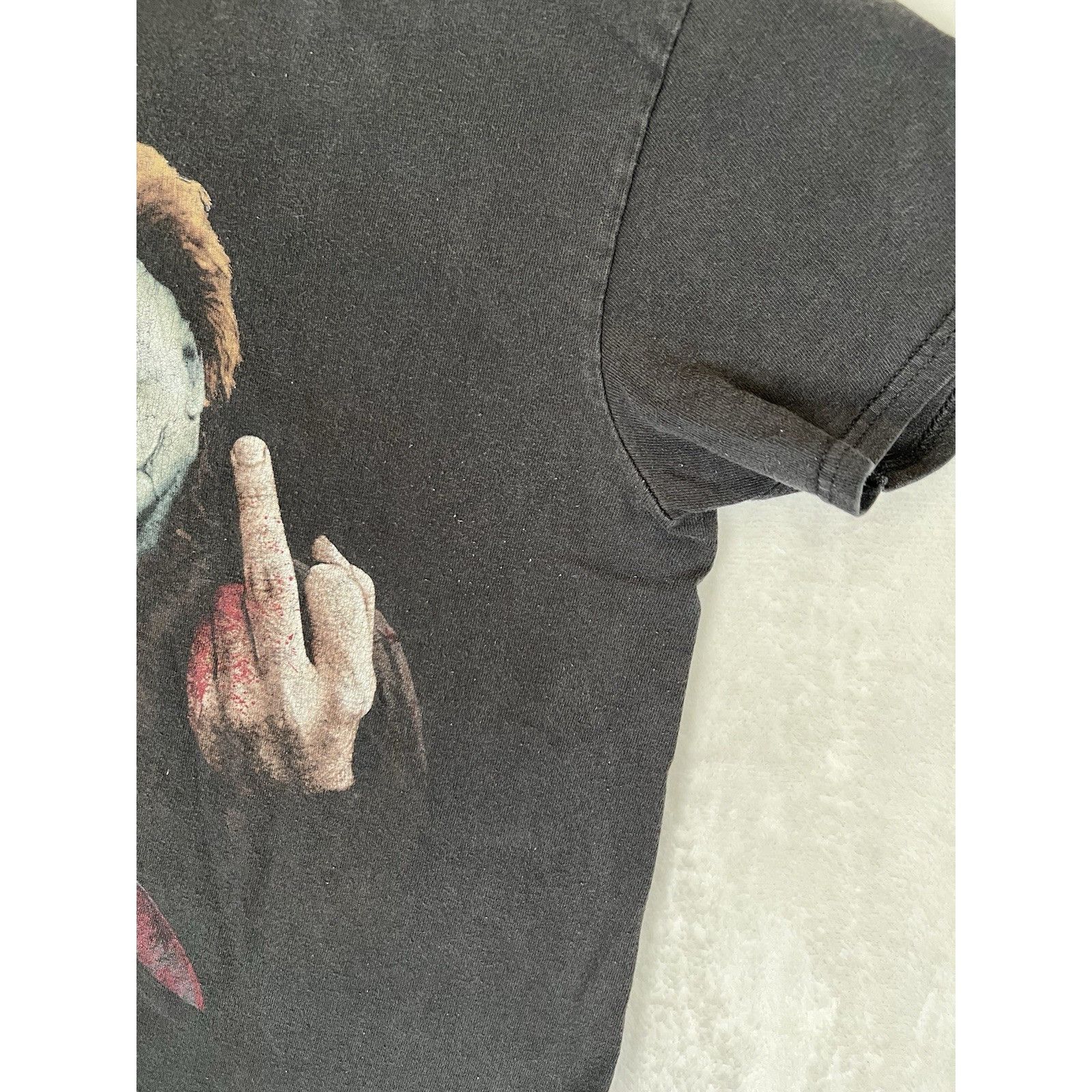 Other Michael Myers Halloween Middle Finger T-Shirt Size Small Ret Size US S / EU 44-46 / 1 - 5 Thumbnail