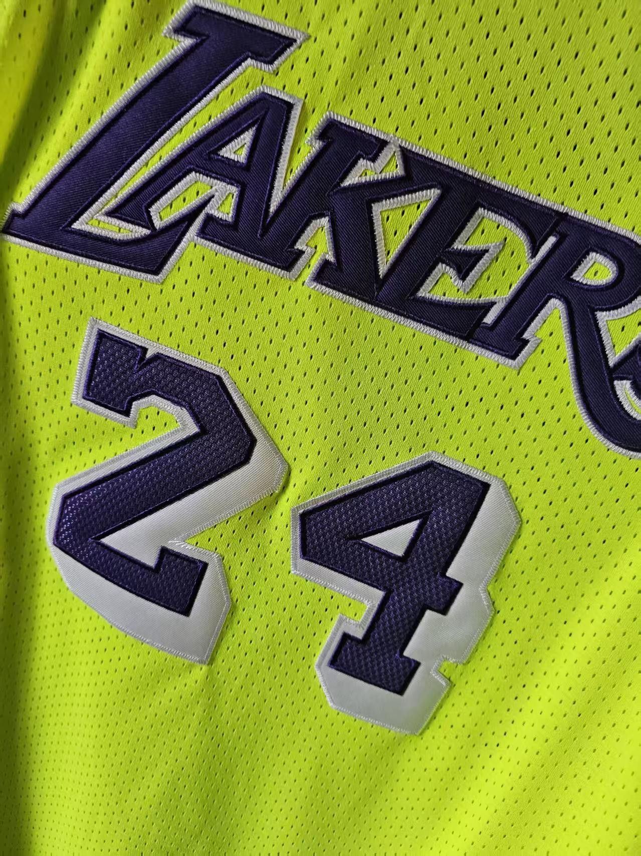 NBA Laker #24 Kobe Bryant Jersey Double Stitched Green Size US M / EU 48-50 / 2 - 3 Thumbnail