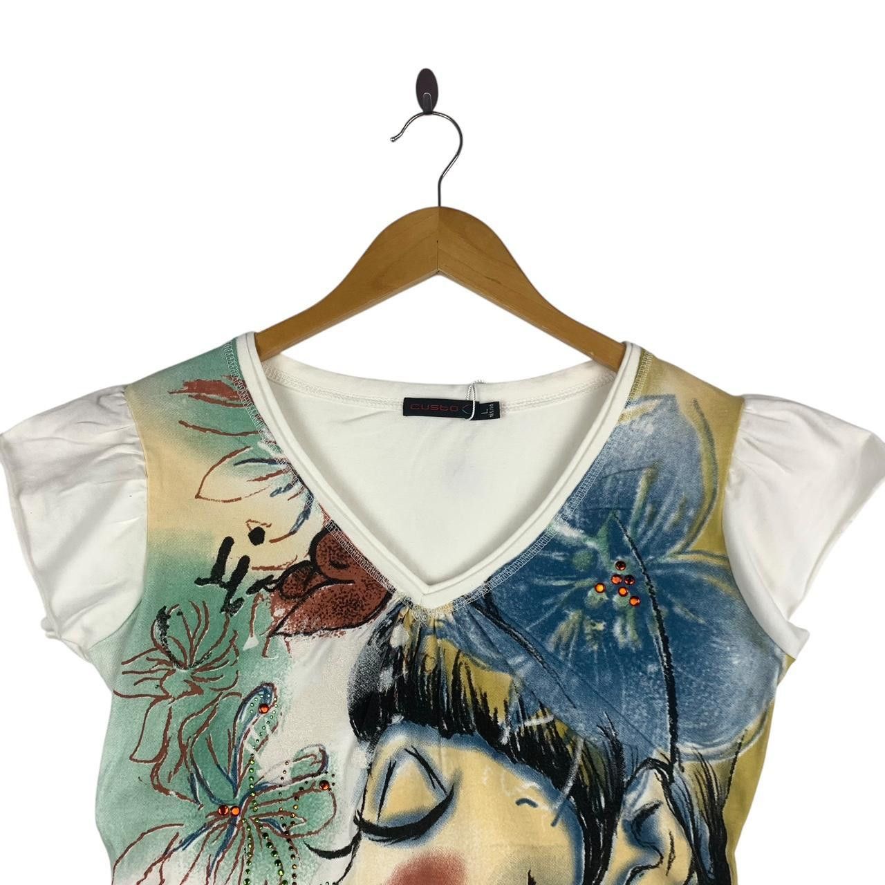 Custo Barcelona CUSTO BARCELONA Hand Print Fairy Tales Painting Tee Shirt Size US S / EU 44-46 / 1 - 2 Thumbnail