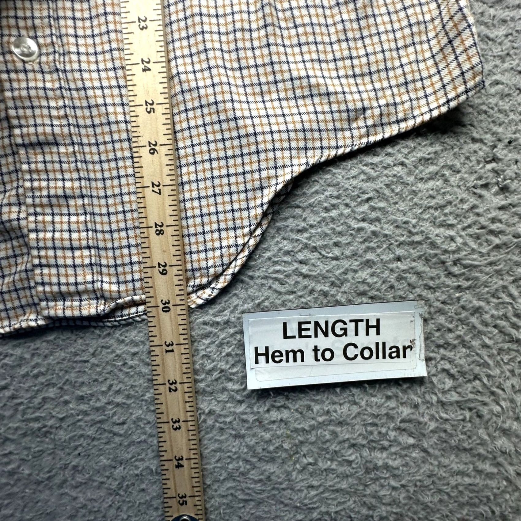 Vintage VINTAGE LL Bean Plaid Long Sleeve Shirt Men Large Orange White Pocket 16 70s 80s Button-Up Casual Workwear Mens Size US L / EU 52-54 / 3 - 7 Thumbnail