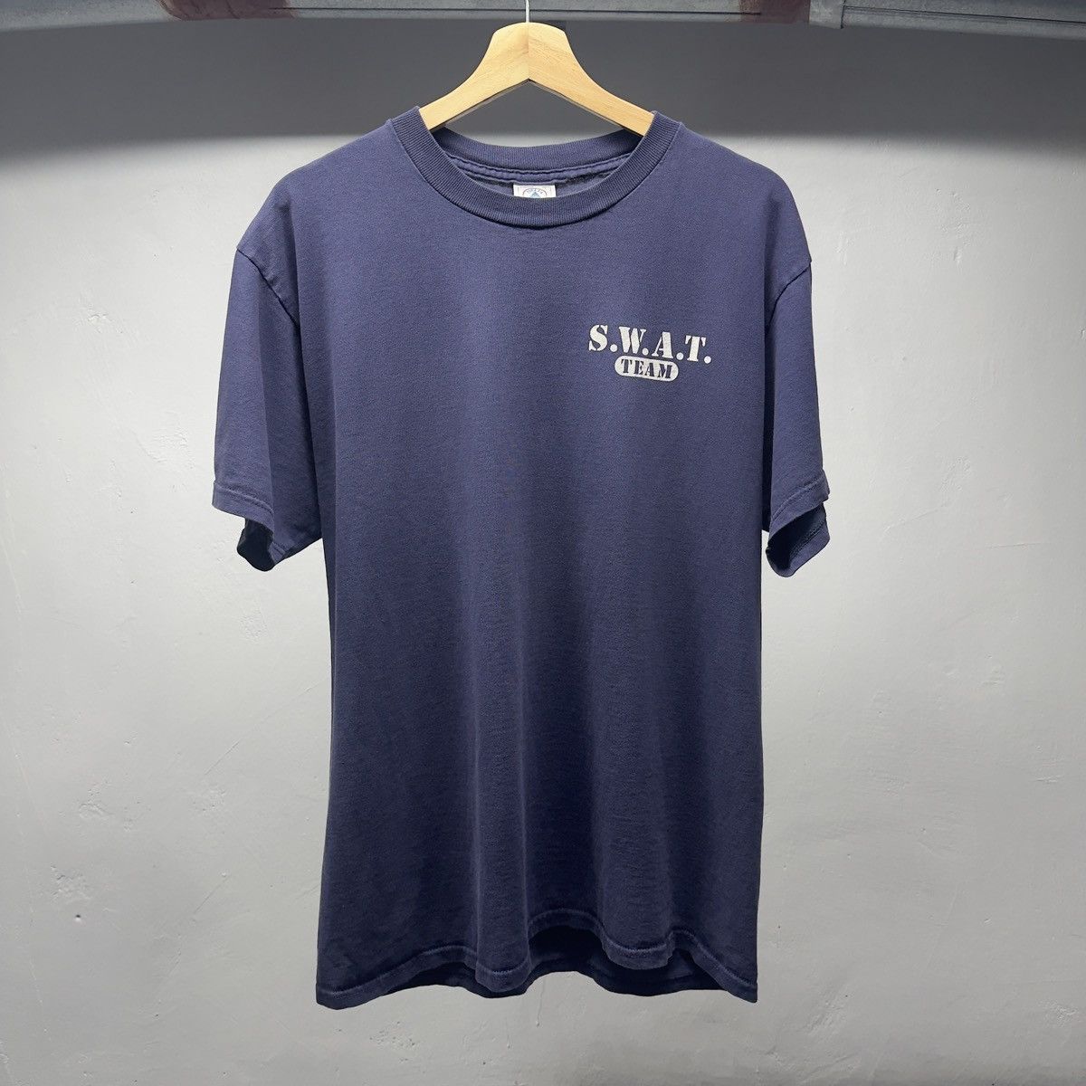 Vintage SWAT Team Jesus Shirt ERD Grunge Thrashed Faded Distressed Size US L / EU 52-54 / 3 - 2 Thumbnail