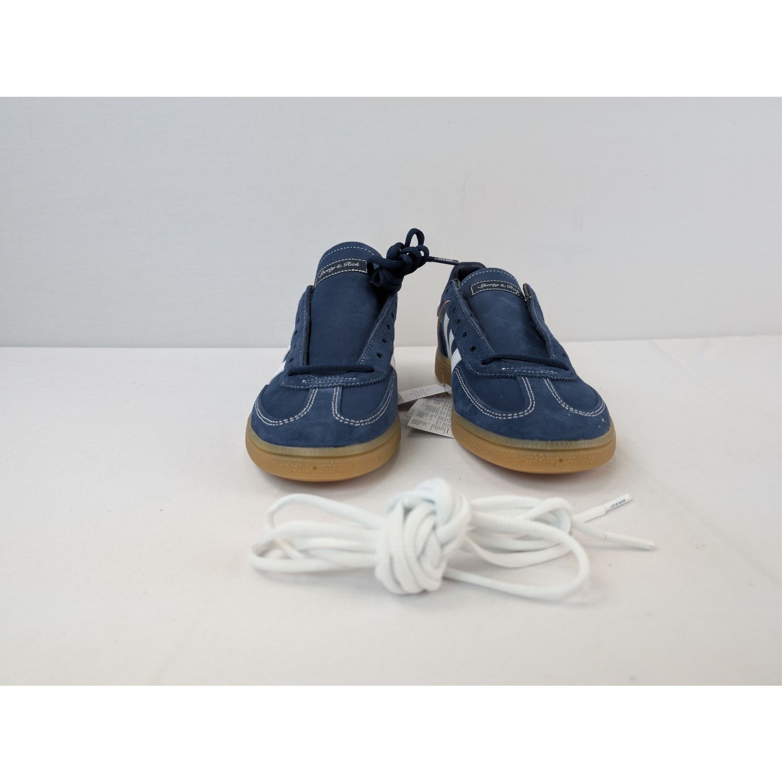 Adidas × Sporty & Rich o1rshd1 Handball Spezial x Sporty & Rich sneakers Beige/Blue Size US 11.5 / EU 44-45 - 9 Thumbnail