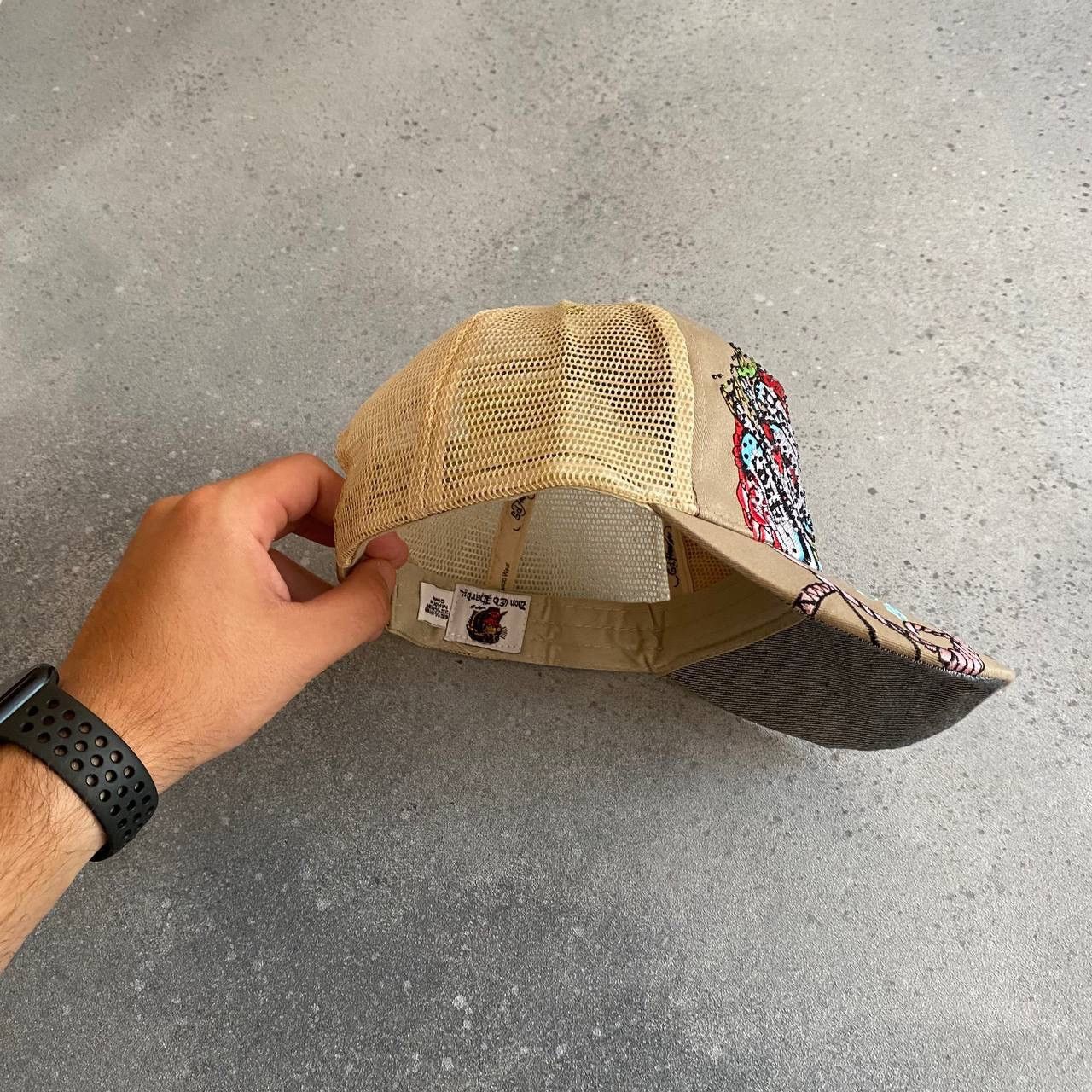 Ed Hardy Ed Hardy Y2K Vintage Mullticolour Mesh Trucker Hat Cap Size ONE SIZE - 3 Thumbnail
