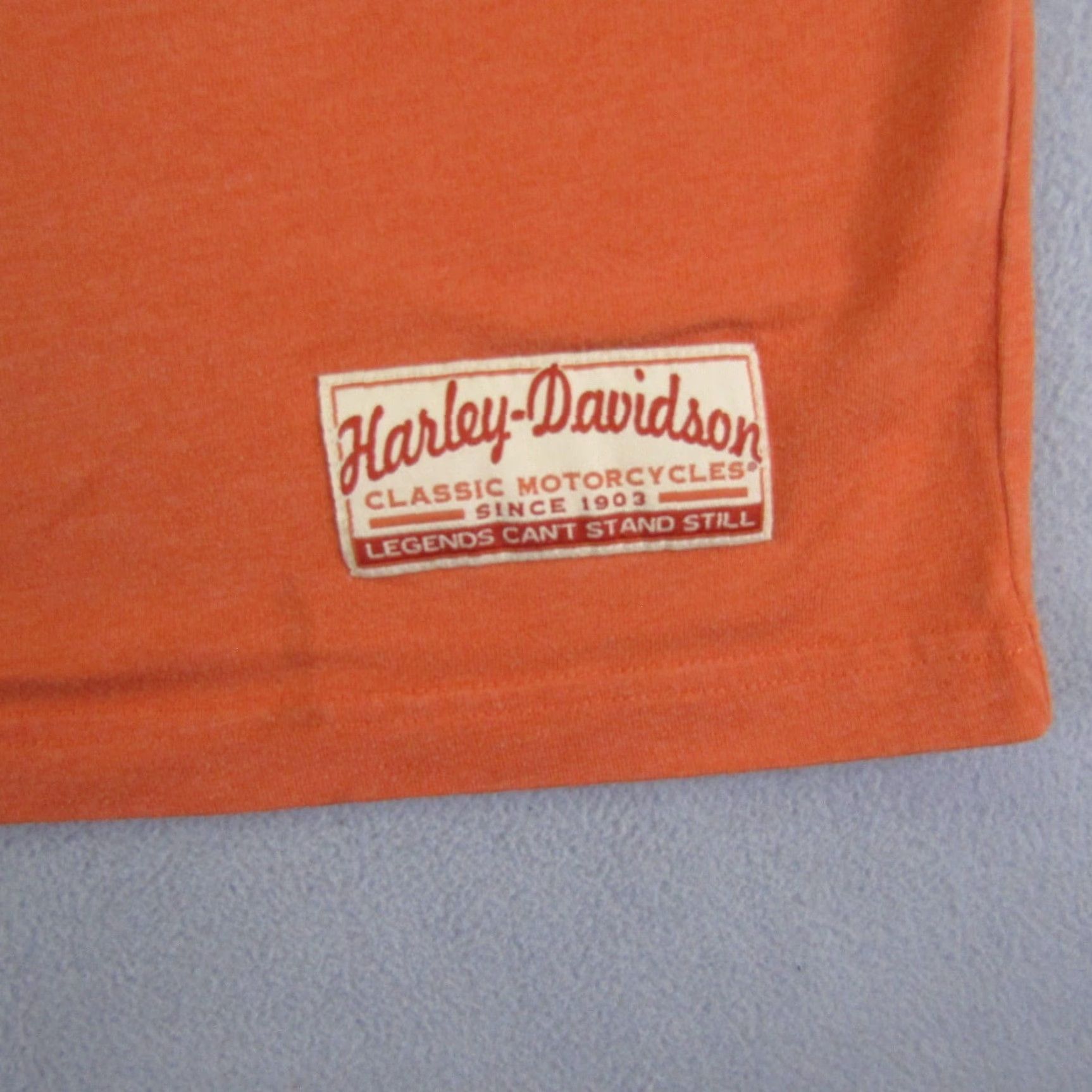 Harley Davidson Harley-Davidson Shirt XL Gray Motorcycle Biker Eagle Logo Mens T-Shirt Short Sleeve Crew Neck Cotton Polyester NM Barnetts Las Cruces NM ^ Size US XL / EU 56 / 4 - 5 Thumbnail