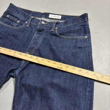 Gustin Gustin Straight Leg Selvedge Denim Jeans Dark Indigo USA Size US 33 - 12 Thumbnail