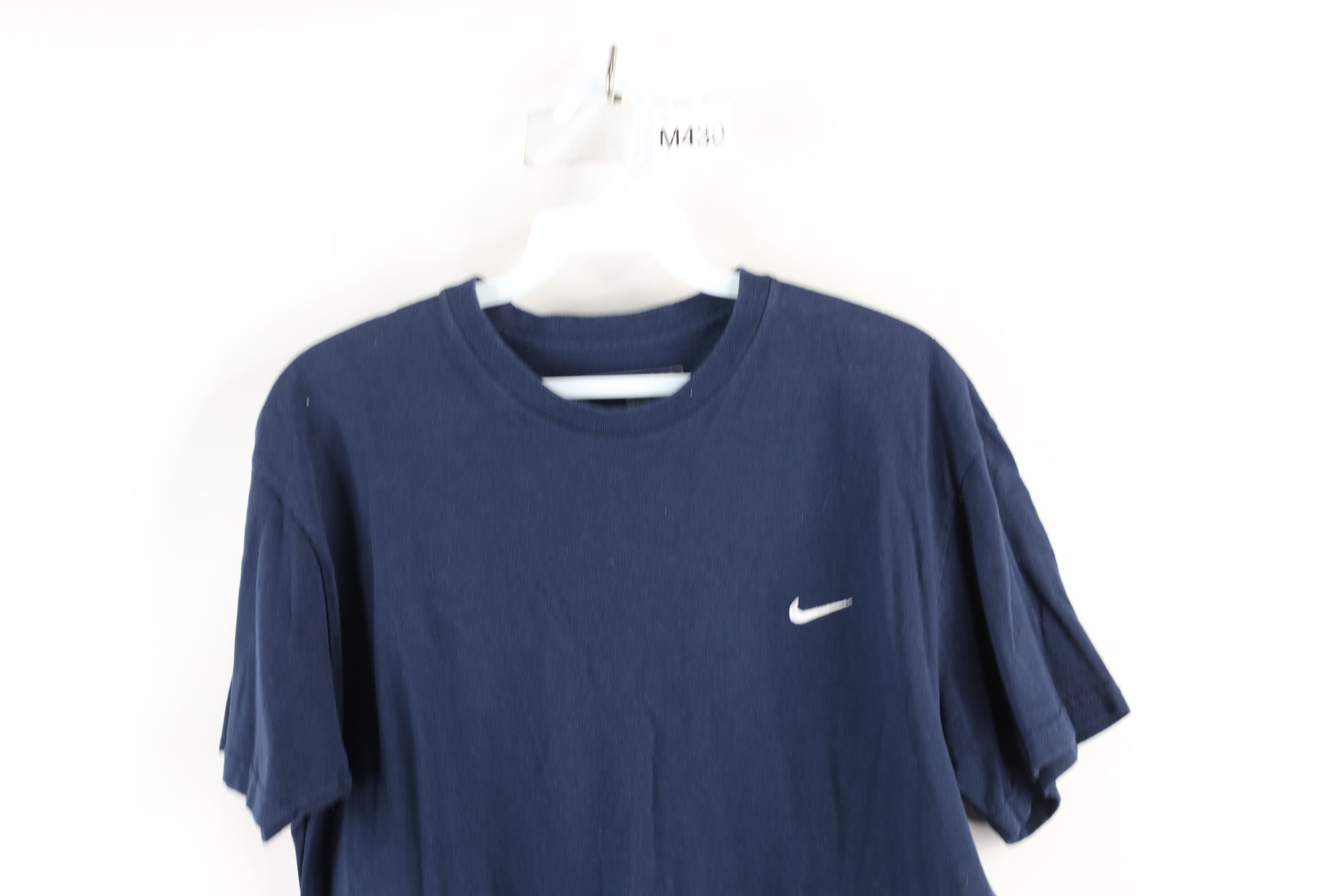 Nike × Vintage Vintage Nike Scott Mini Swoosh Short Sleeve T-Shirt Blue Size US S / EU 44-46 / 1 - 2 Thumbnail