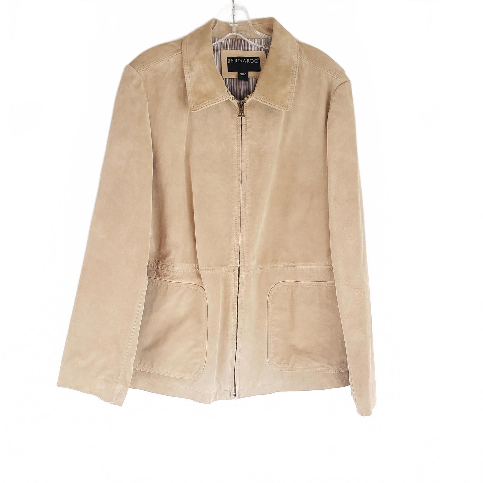 Bernhard Willhelm VTG Bernardo Women's Genuine Leather Suede Jacket Size L / US 10 / IT 46 - 7 Thumbnail