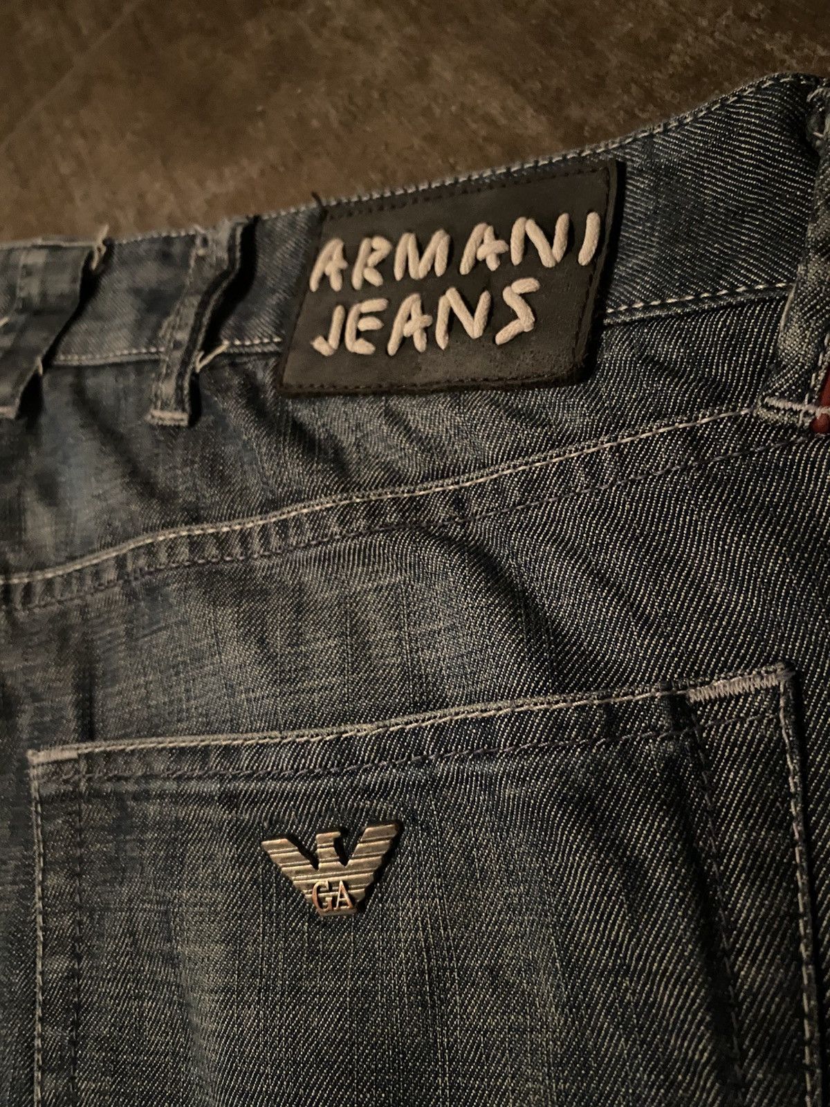 Armani Vintage Armani Jeans | Blau/Grau | Größe 34 | Wie neu Size US 34 / EU 50 - 4 Thumbnail