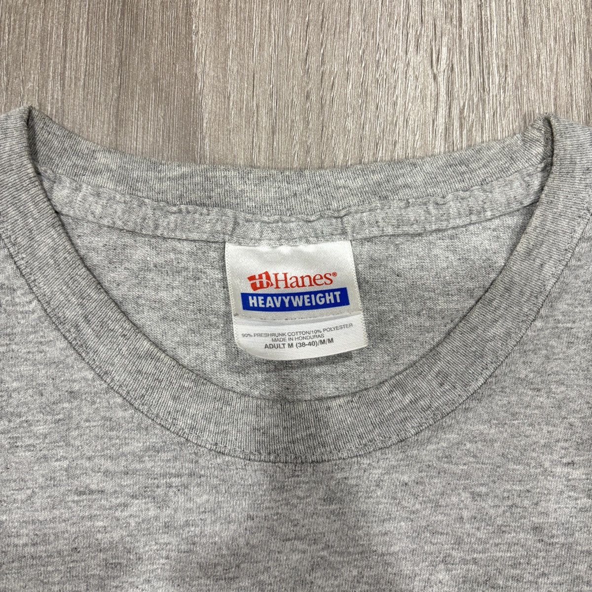 Hanes Vintage Hanes Heavyweight Graphic T Shirt Mens Medium Gray Size US M / EU 48-50 / 2 - 2 Thumbnail