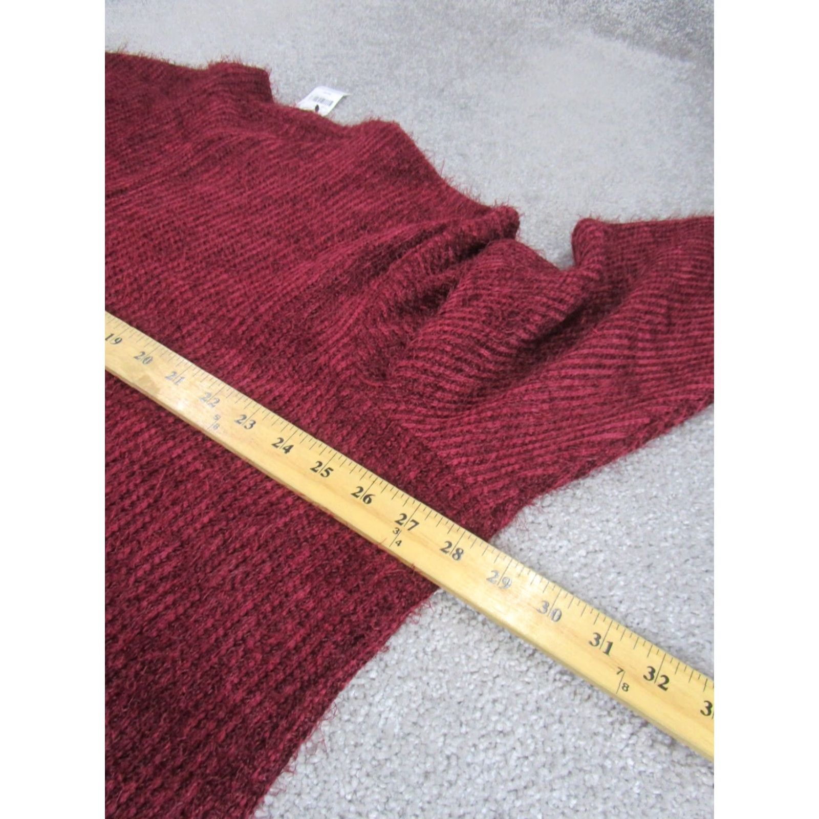 Vintage Lane Bryant Sweater Womens 26 Knit Burgundy Red Crew Neck NEW Size 4XL / US 24-26 - 5 Thumbnail