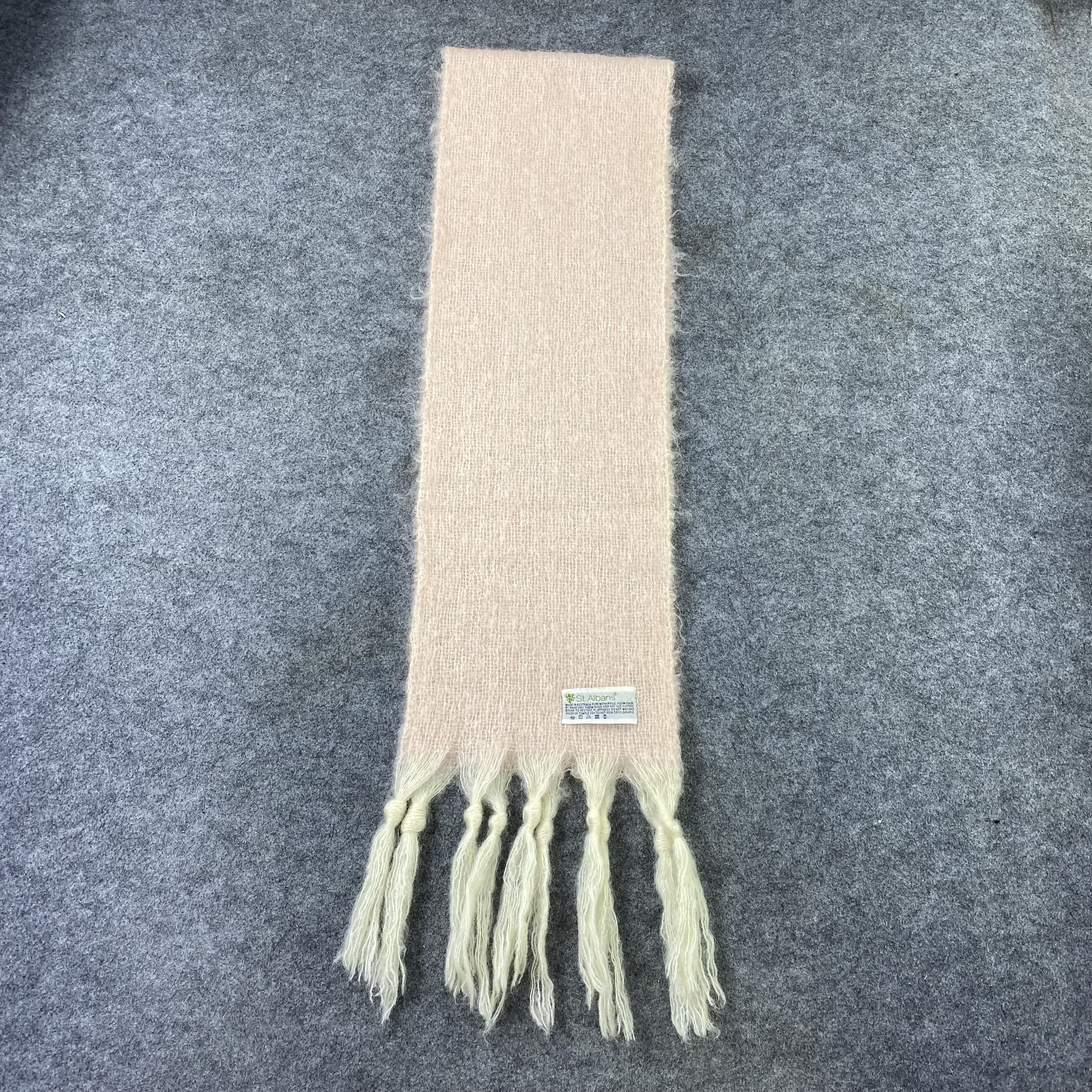 Vintage St.Albans MOHAIR Scarf / Muffler / Neckwear - K086 Size ONE SIZE - 2 Thumbnail