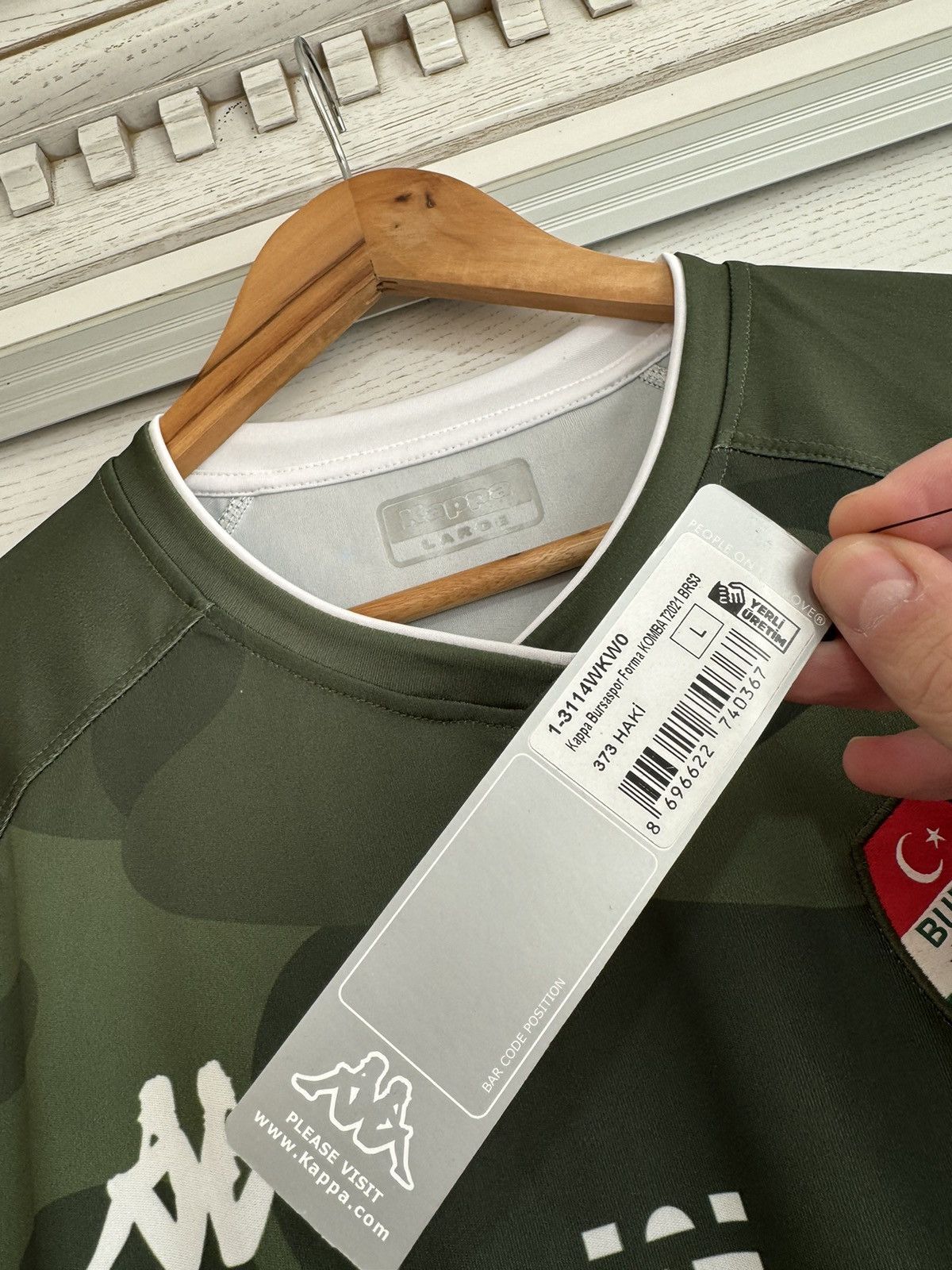 Kappa Bursaspor 2020-2021 Away Soccer Jersey Football Kit Shirt Size US L / EU 52-54 / 3 - 5 Thumbnail