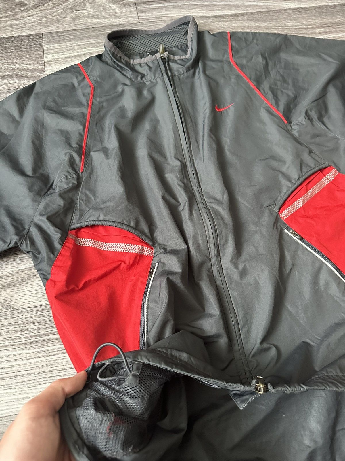 Nike × Vintage Nike Tn Court vintage Windrunner jacket y2k nylon track Size US L / EU 52-54 / 3 - 5 Thumbnail