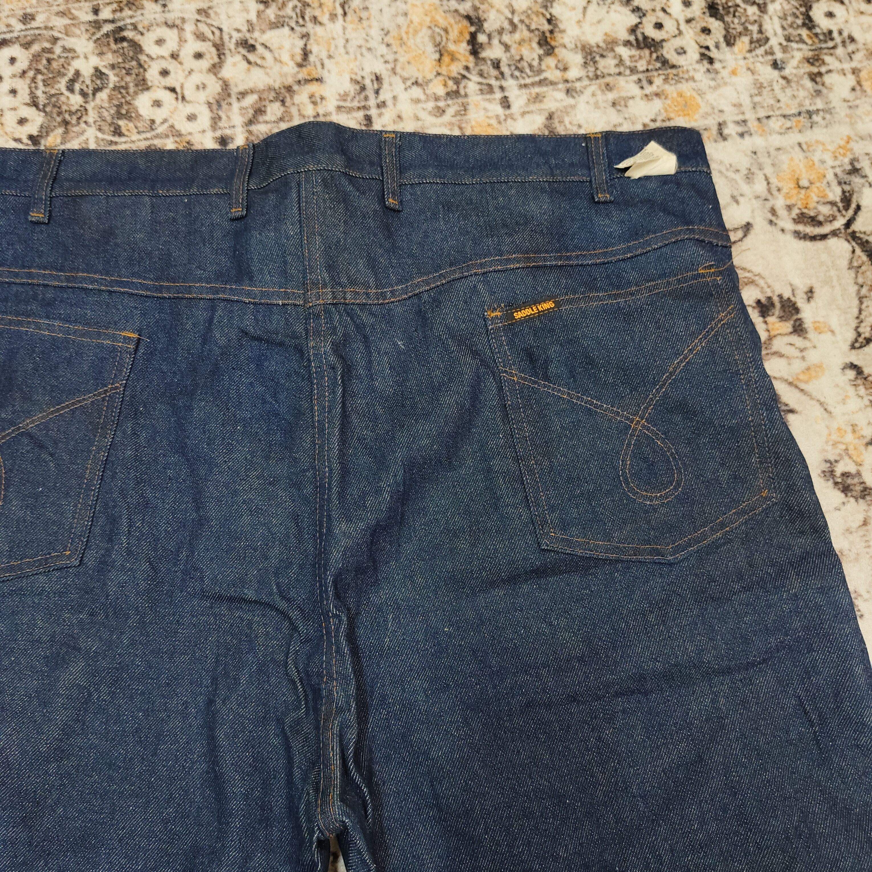 Vintage Vintage 70s 80s Saddle King Oversized US 46 Jean Size US 44 / EU 60 - 4 Thumbnail