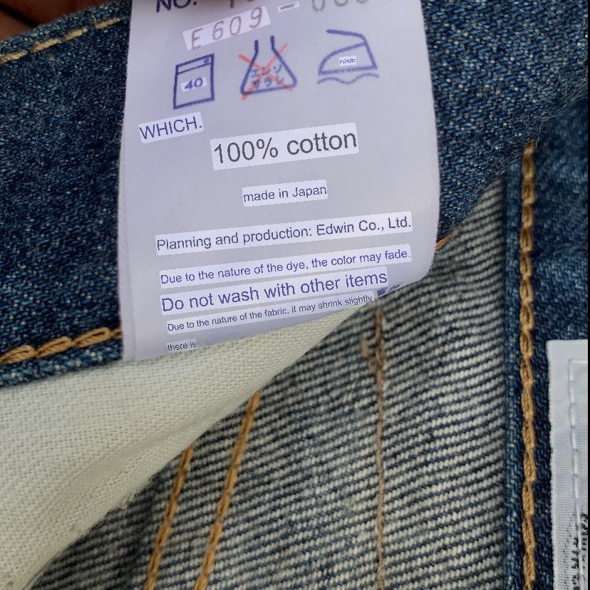 Edwin Vintage 90s Edwin Japan Indigo Blue Jeans Straight Denim W29 Size US 29 - 16 Thumbnail
