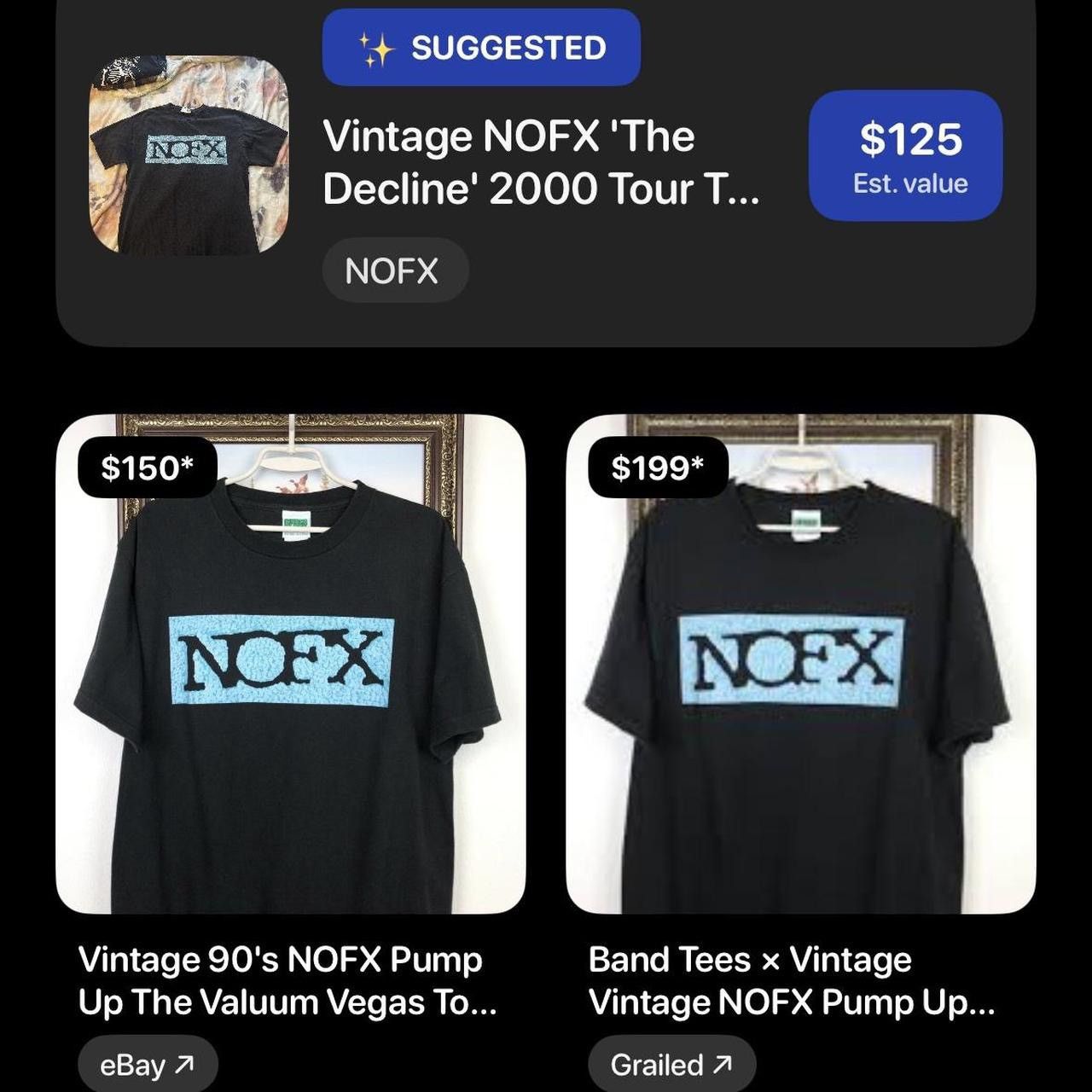 Band Tees Vintage NOFX Pump Up The Valium World Tour 2001 Band Tee Size US M / EU 48-50 / 2 - 6 Thumbnail