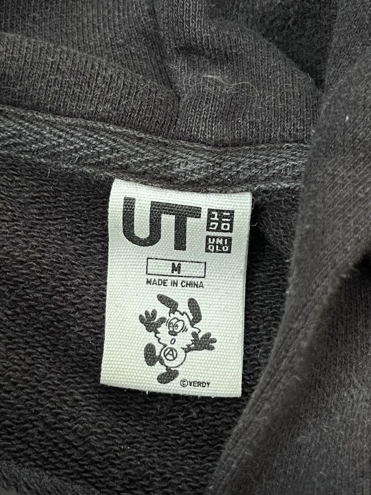 Uniqlo UNIQLO VERDY GETA MOVE ON FADED BLACK HOODIE Size US M / EU 48-50 / 2 - 14 Thumbnail