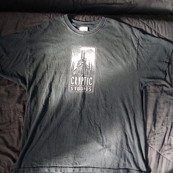 Hanes × Vintage Vintage Y2K Cryptic Studios Logo T-Shirt Size US XL / EU 56 / 4 - 2 Thumbnail