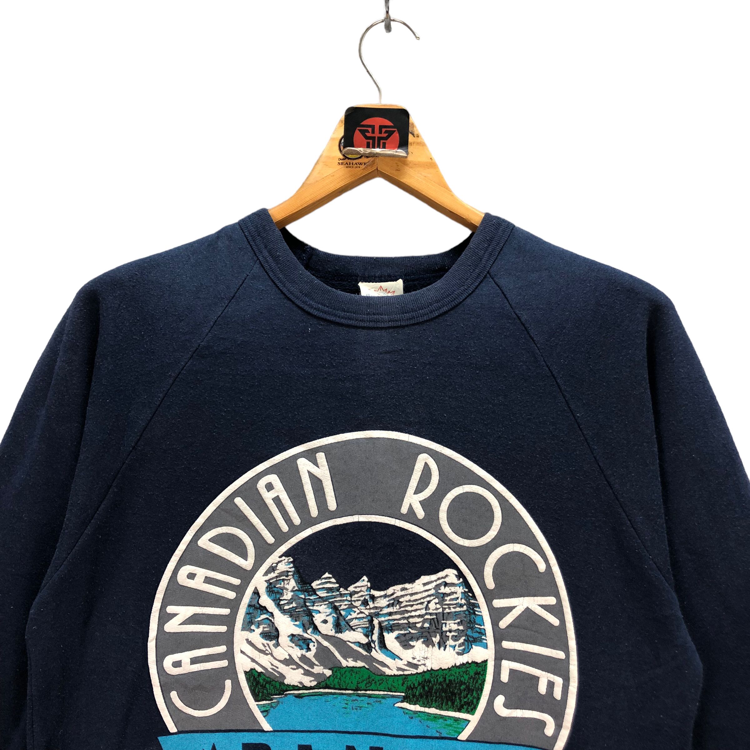 Vintage CANADIAN ROCKIES BANFF BIG LOGO SWEATSHIRTS #7402-143 Size US M / EU 48-50 / 2 - 2 Thumbnail