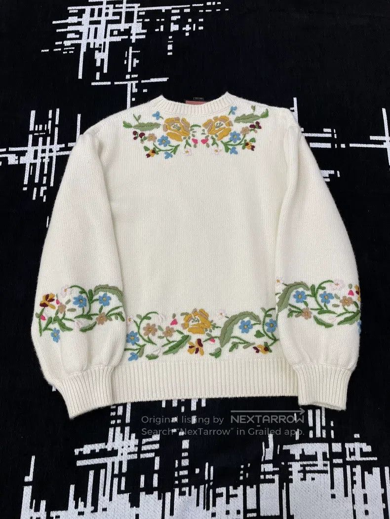 Gucci Gucci Floral embroidered sweater Size M / US 6-8 / IT 42-44 - 3 Thumbnail