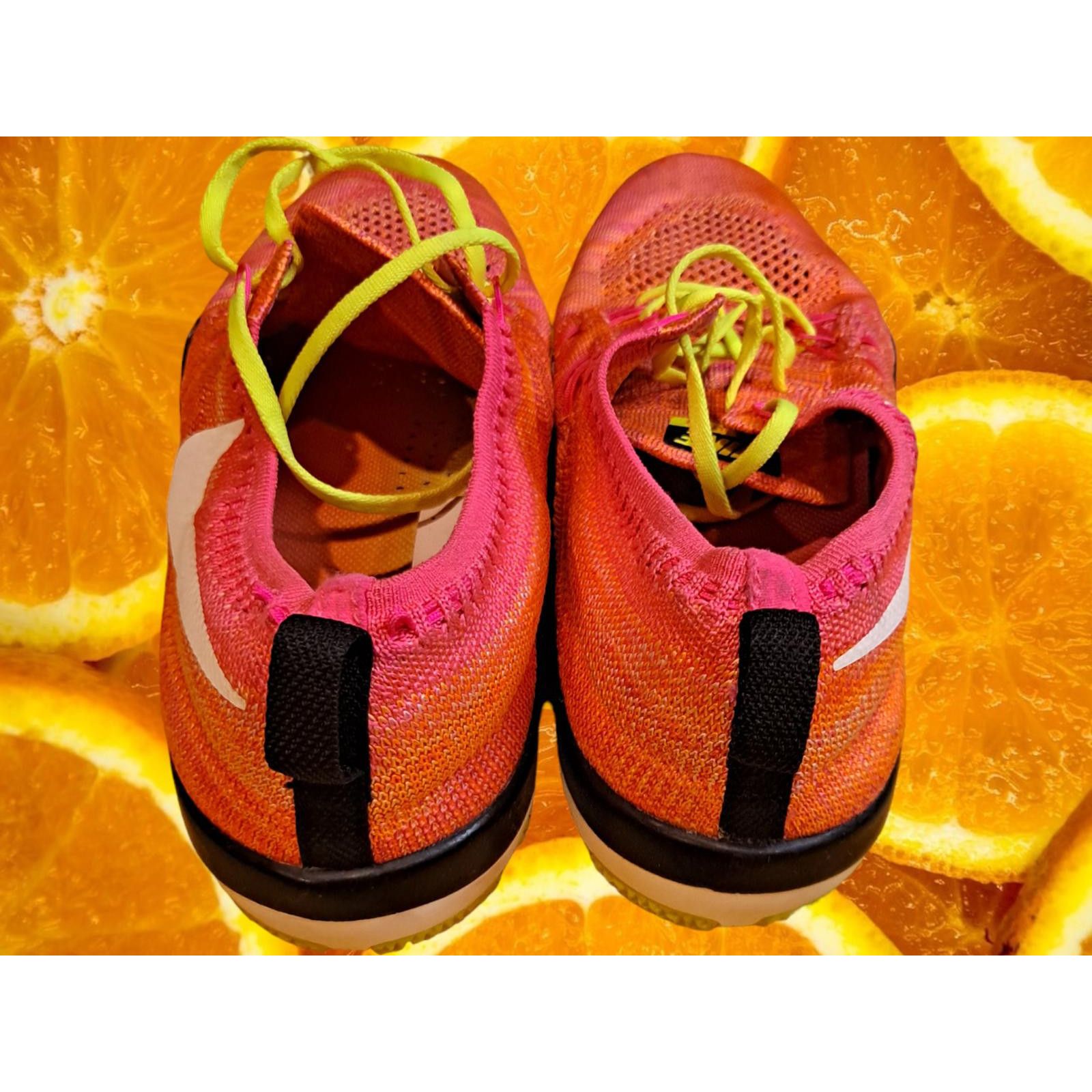 Nike Nike Focus Flyknit Running Shoes Pink and Yellow Trim Size 1 Size ONE SIZE - 4 Thumbnail
