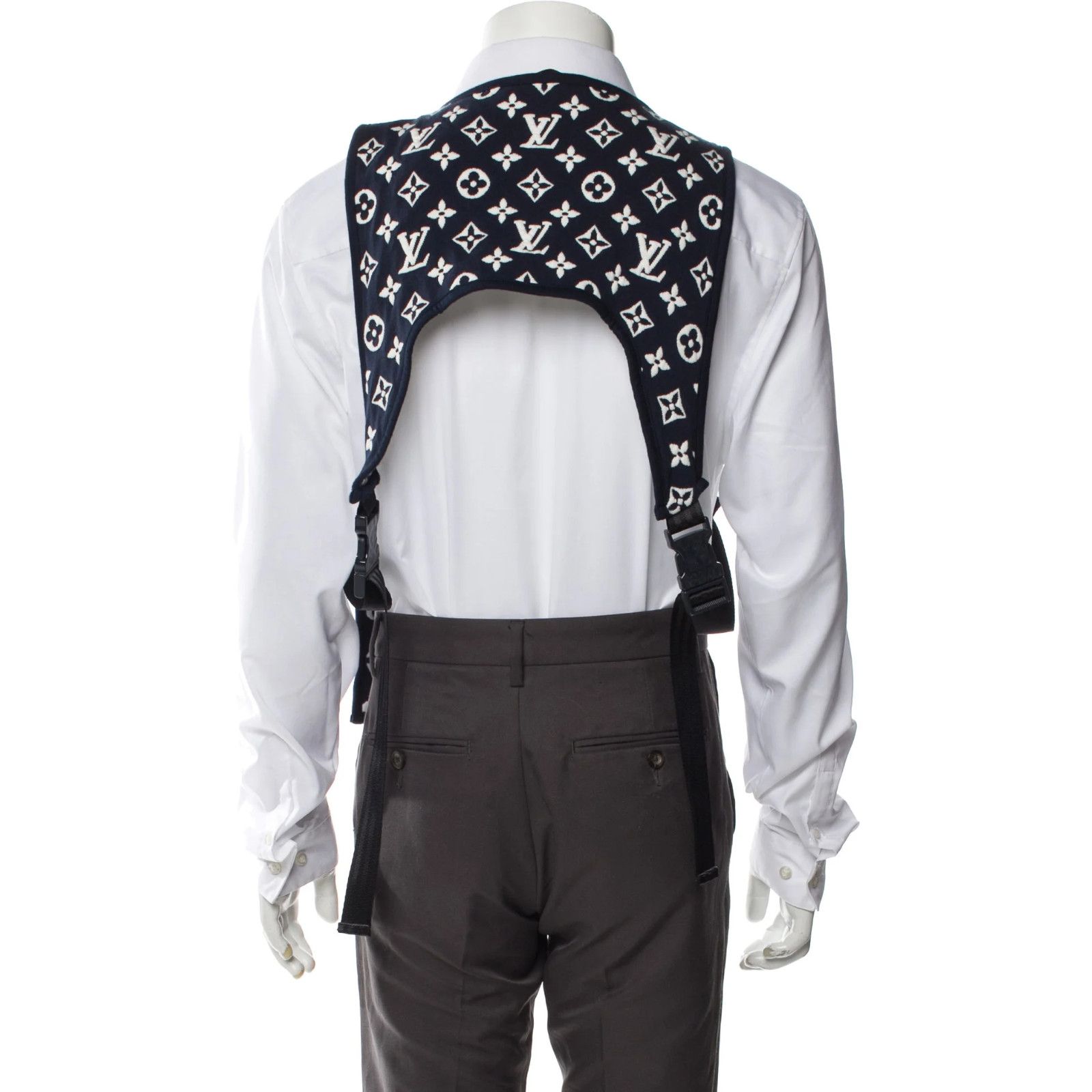 Louis Vuitton Louis Vuitton Monogram Logo Blue White Mid Layer Vest Medium Size US M / EU 48-50 / 2 - 9 Thumbnail