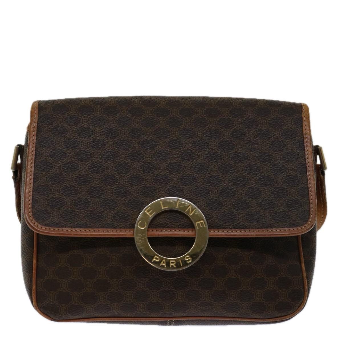 Celine CELINE Macadam Canvas Shoulder Bag Pvc Brown Size ONE SIZE - 2 Thumbnail