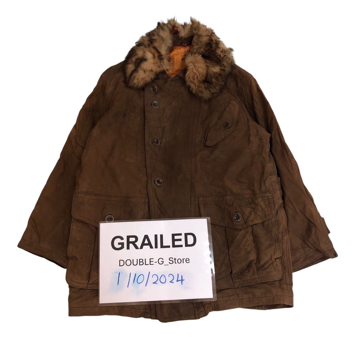 Japanese Brand 📌Mink Fur Collar Leather Jacket Xing The Basic Issey Miyake Size US M / EU 48-50 / 2 - 1 Thumbnail
