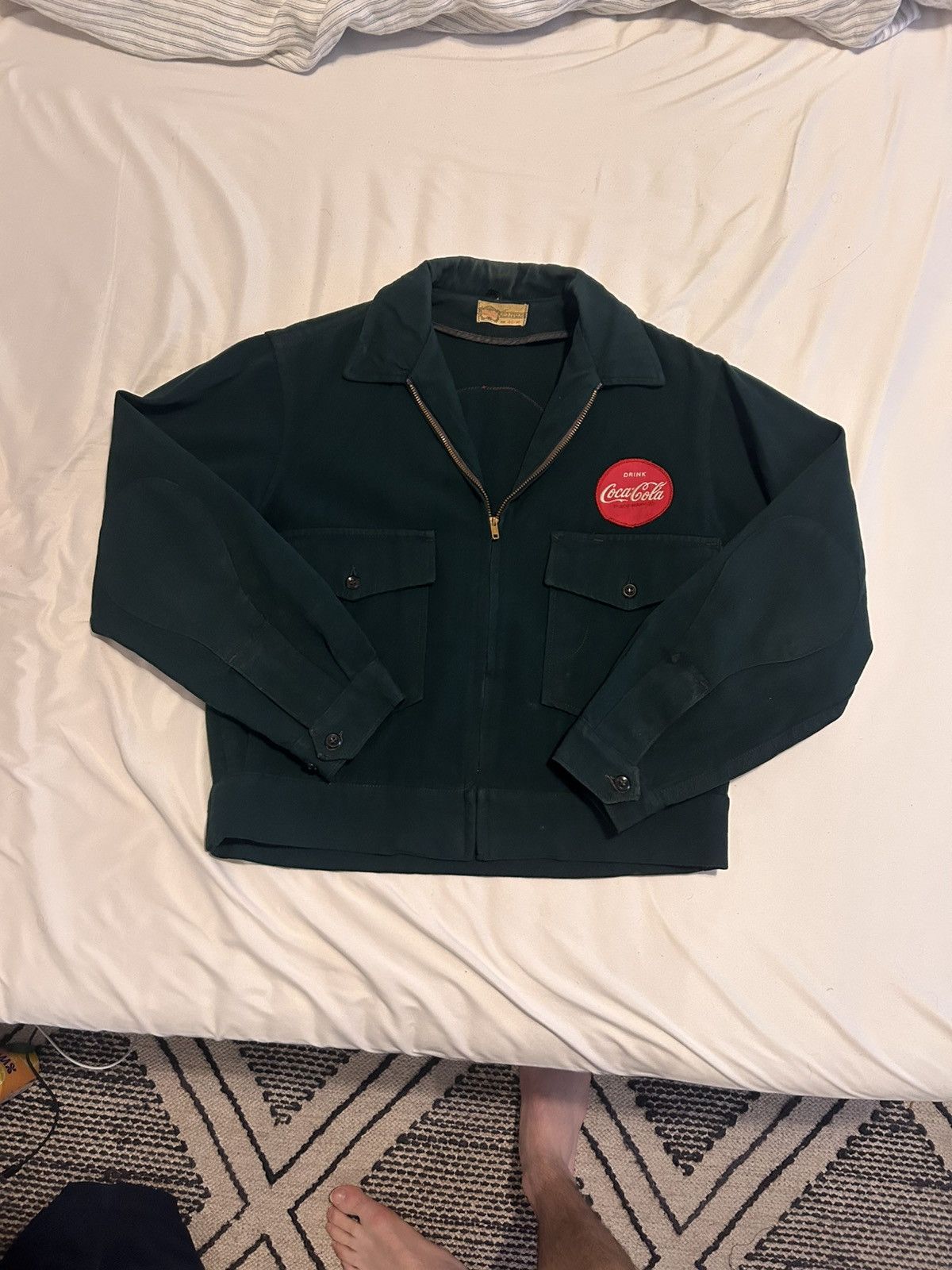 Vintage vintage coca cola workwear jacket Size US XXS / EU 40 - 4 Thumbnail