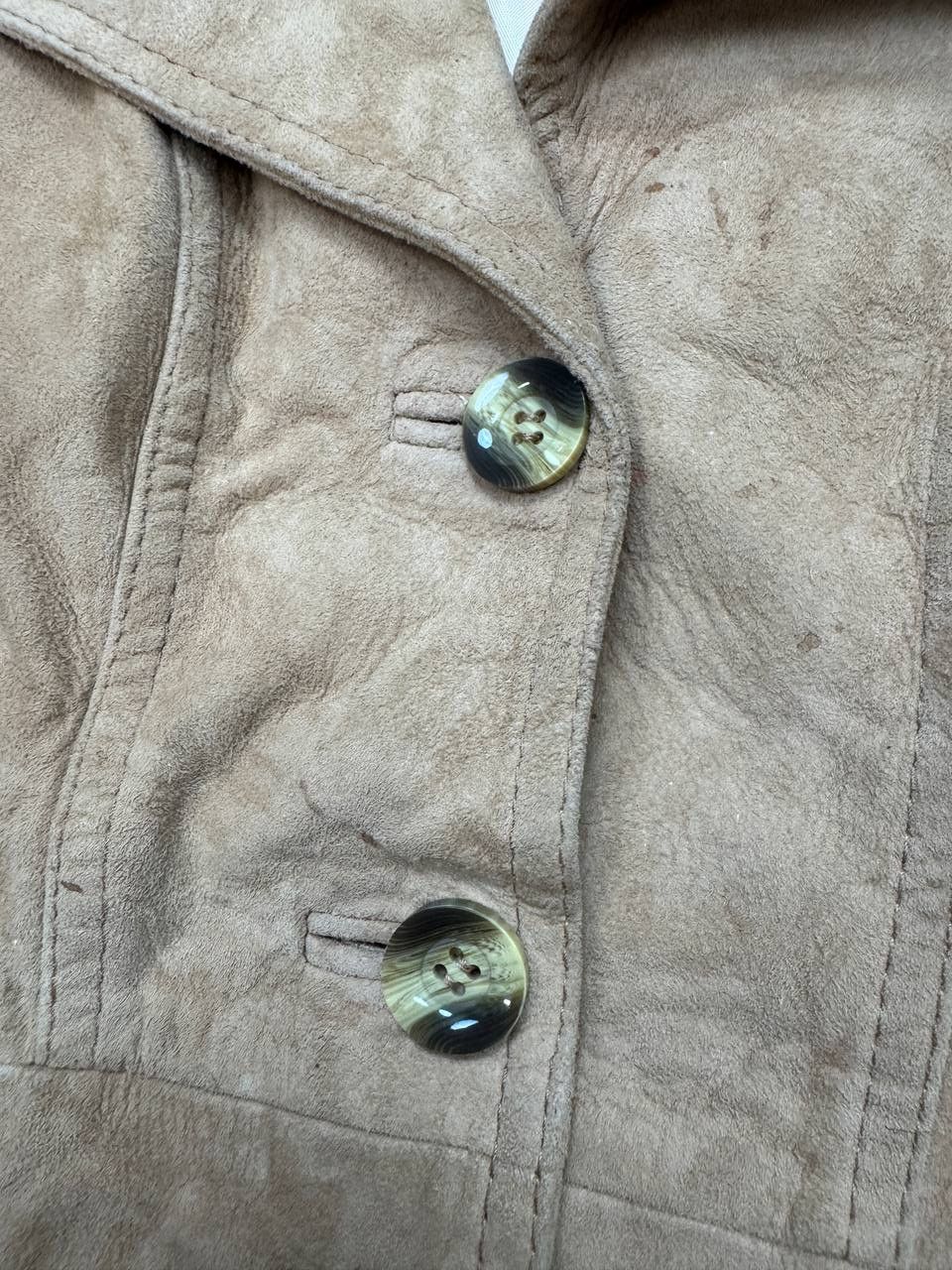 Vintage vintage suede coat for women Size L / US 10 / IT 46 - 4 Thumbnail