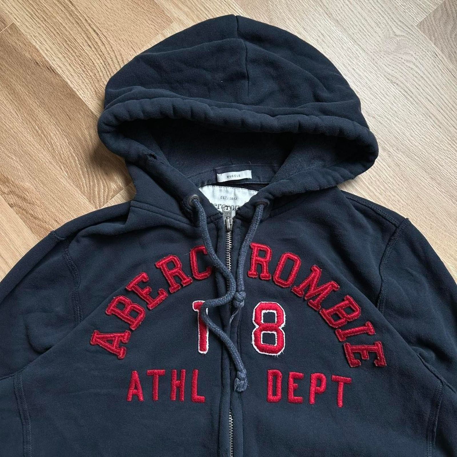 Vintage 00s Y2K Abercrombie & Fitch ZipUp Hoodie Sweatshirt