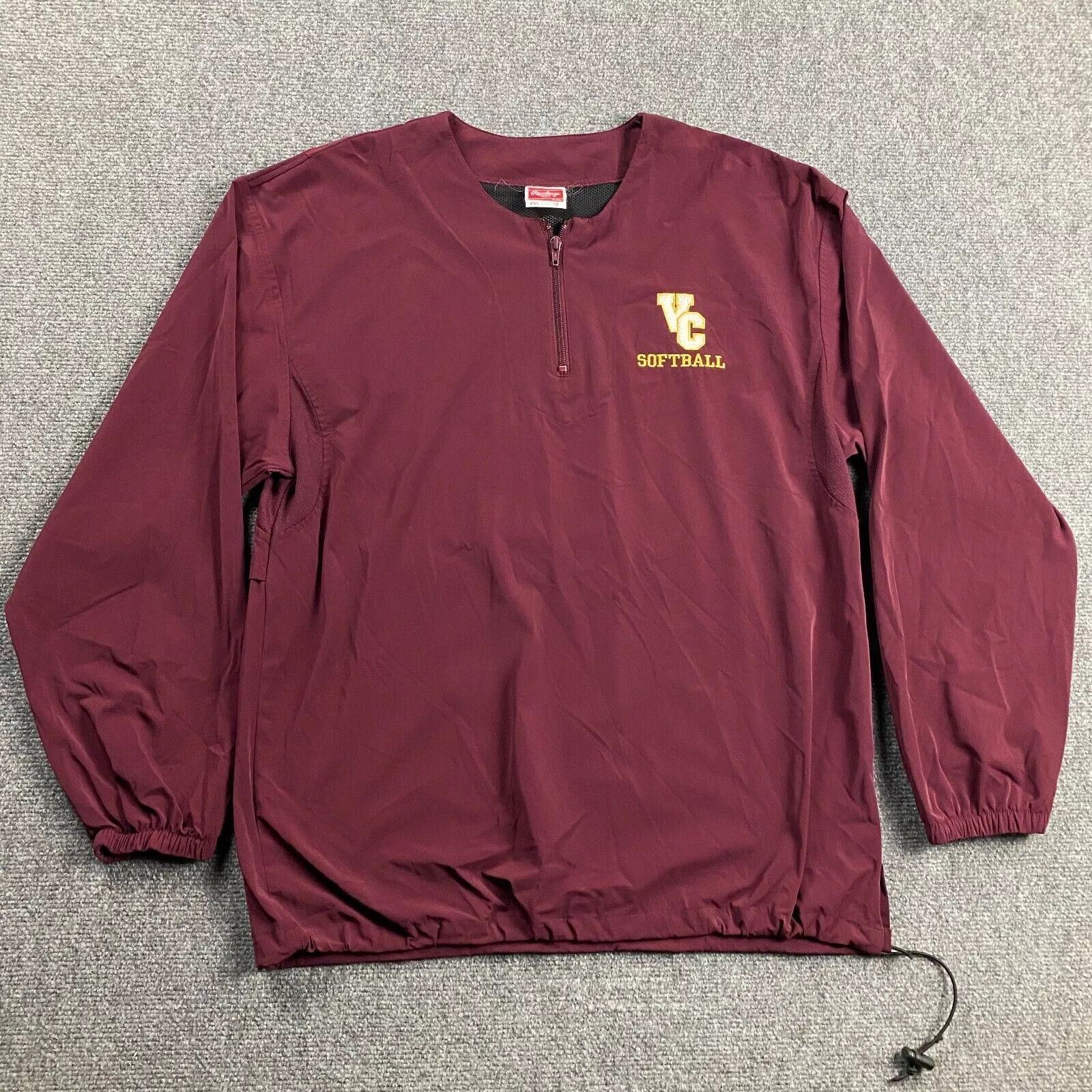 Vintage Ventura College Softball Windbreaker Men Rawlings 1/4 Zip M Size US M / EU 48-50 / 2 - 1 Thumbnail
