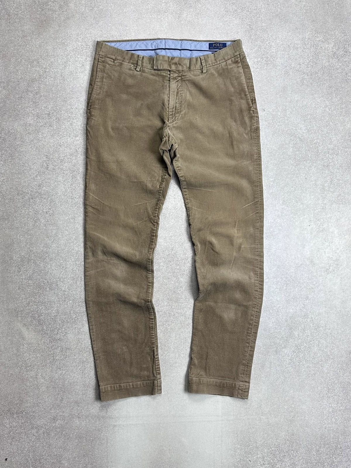 Polo Ralph Lauren Vintage Polo Ralph Lauren Corduroy Chino Pants 33x34 Size US 33 - 1 Thumbnail
