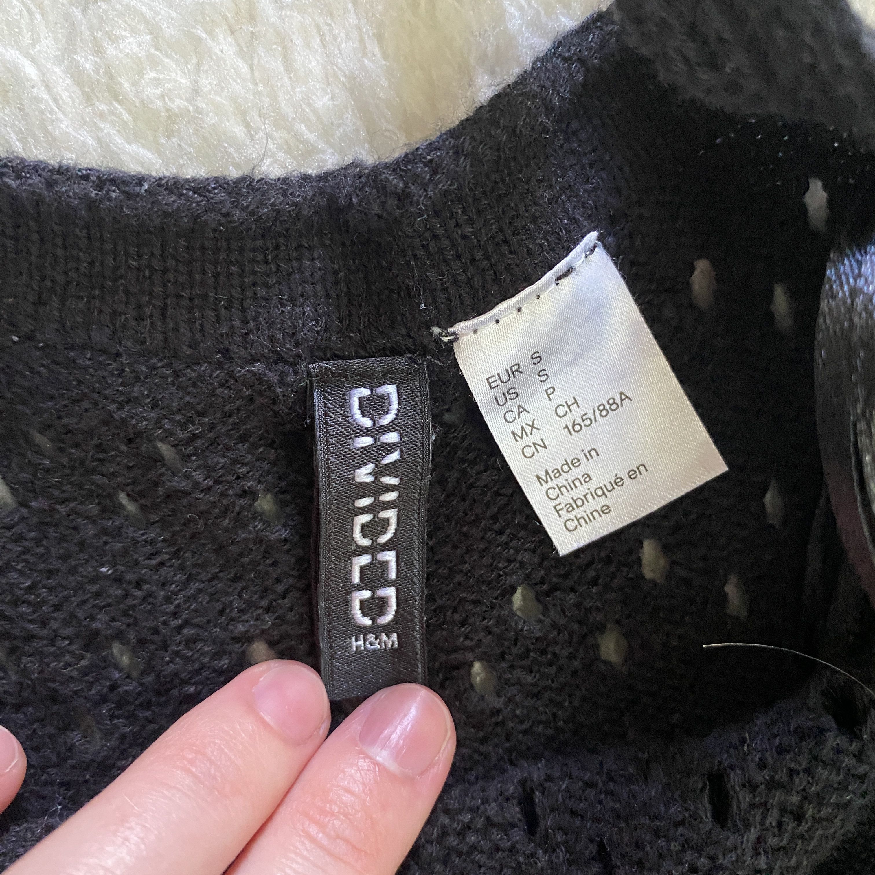 H&M H&M Divided Black Knitted Cotton Strappy Dress – Size Small Size S / US 4 / IT 40 - 5 Thumbnail