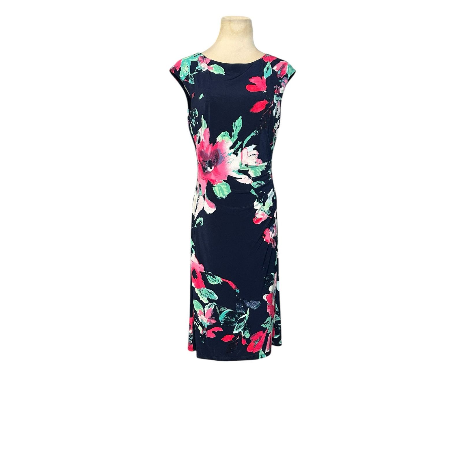 Ralph Lauren Ralph Lauren blue floral cap sleeves sheath dress size 6 Size M / US 6-8 / IT 42-44 - 10 Thumbnail